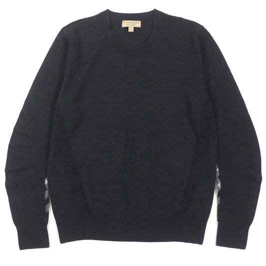 Burberry Wool Check Crew Neck Sweater L