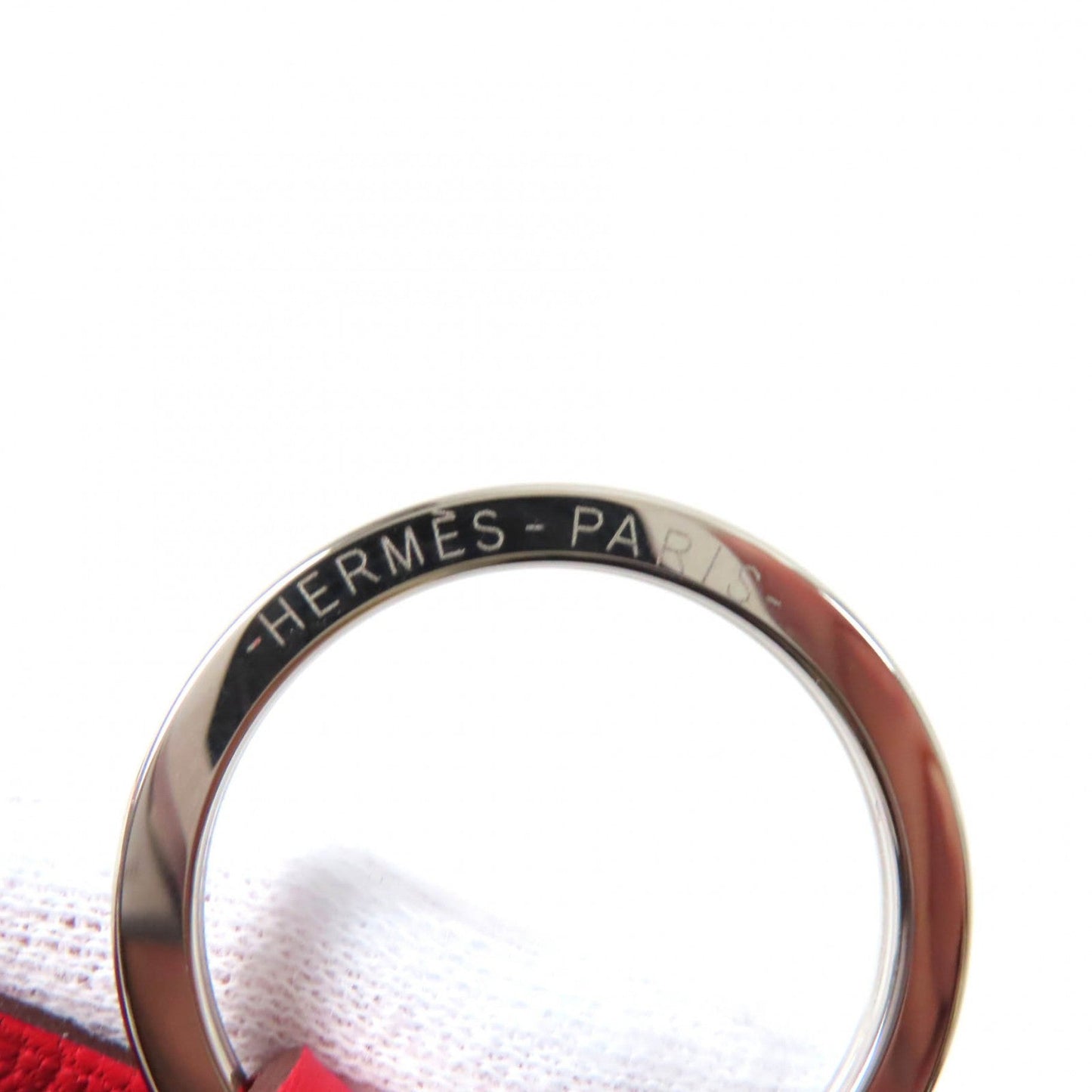 HERMES Bag charm Main: Leather Part: Gold Plated Red Women  d