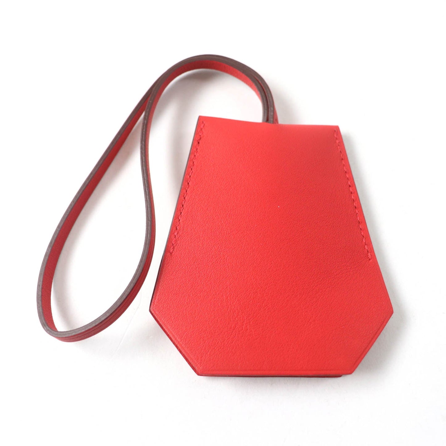 HERMES Bag charm Main: Leather Part: Gold Plated Red Women  d