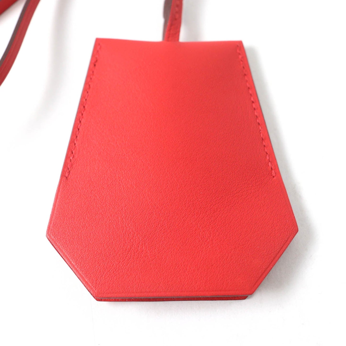 HERMES Bag charm Main: Leather Part: Gold Plated Red Women  d