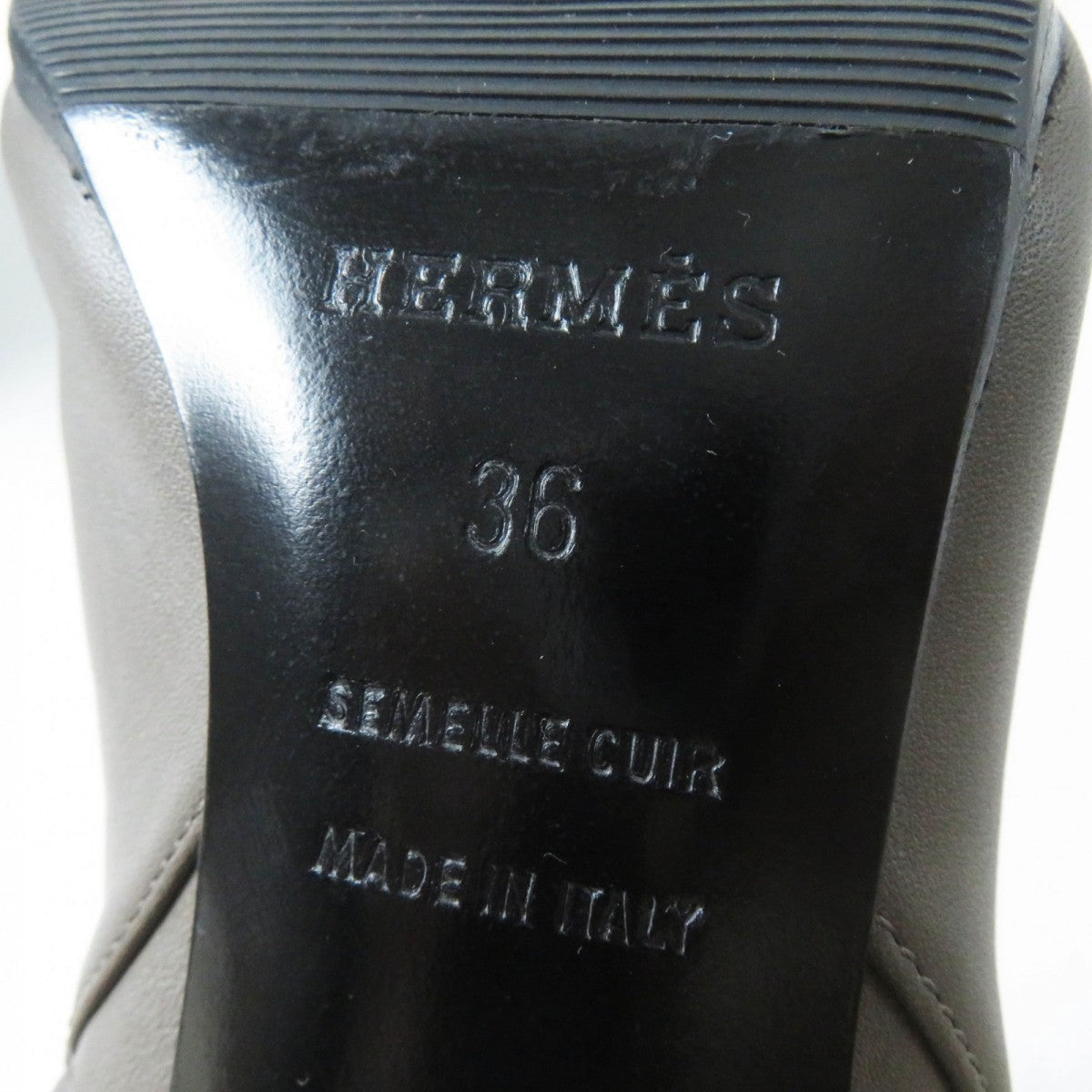HERMES short boots Main: Leather Ethane Jews Women 36  d