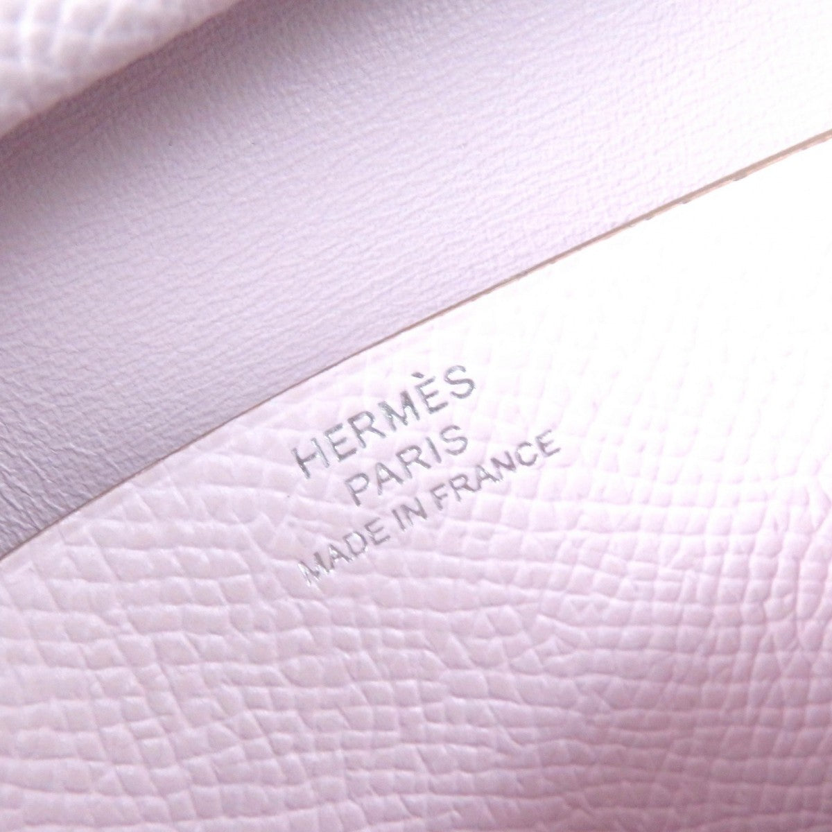 HERMES Bifold Wallet Main?FEpsom mauve pail Bearn Mini Women  d