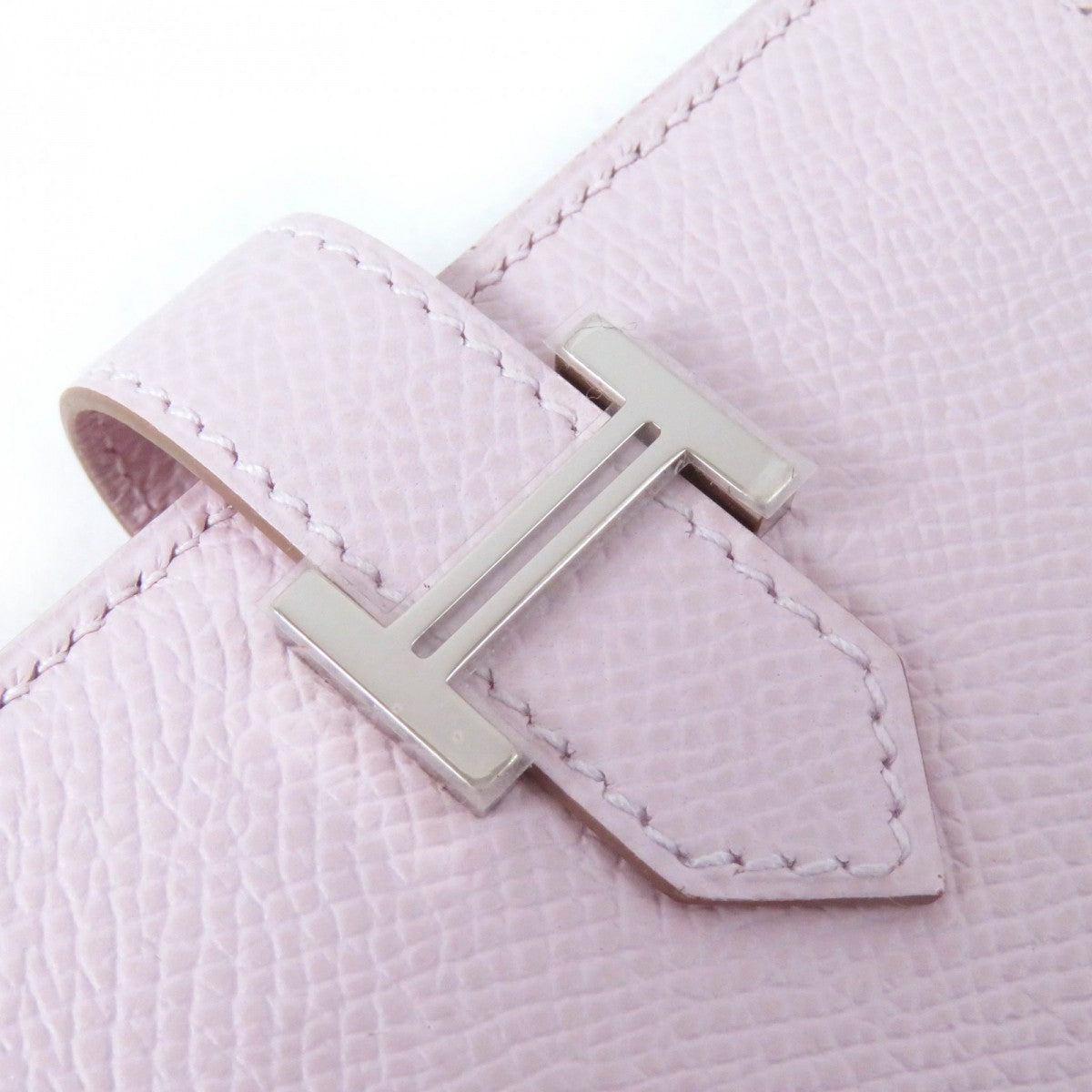 HERMES Bifold Wallet Main?FEpsom mauve pail Bearn Mini Women  d