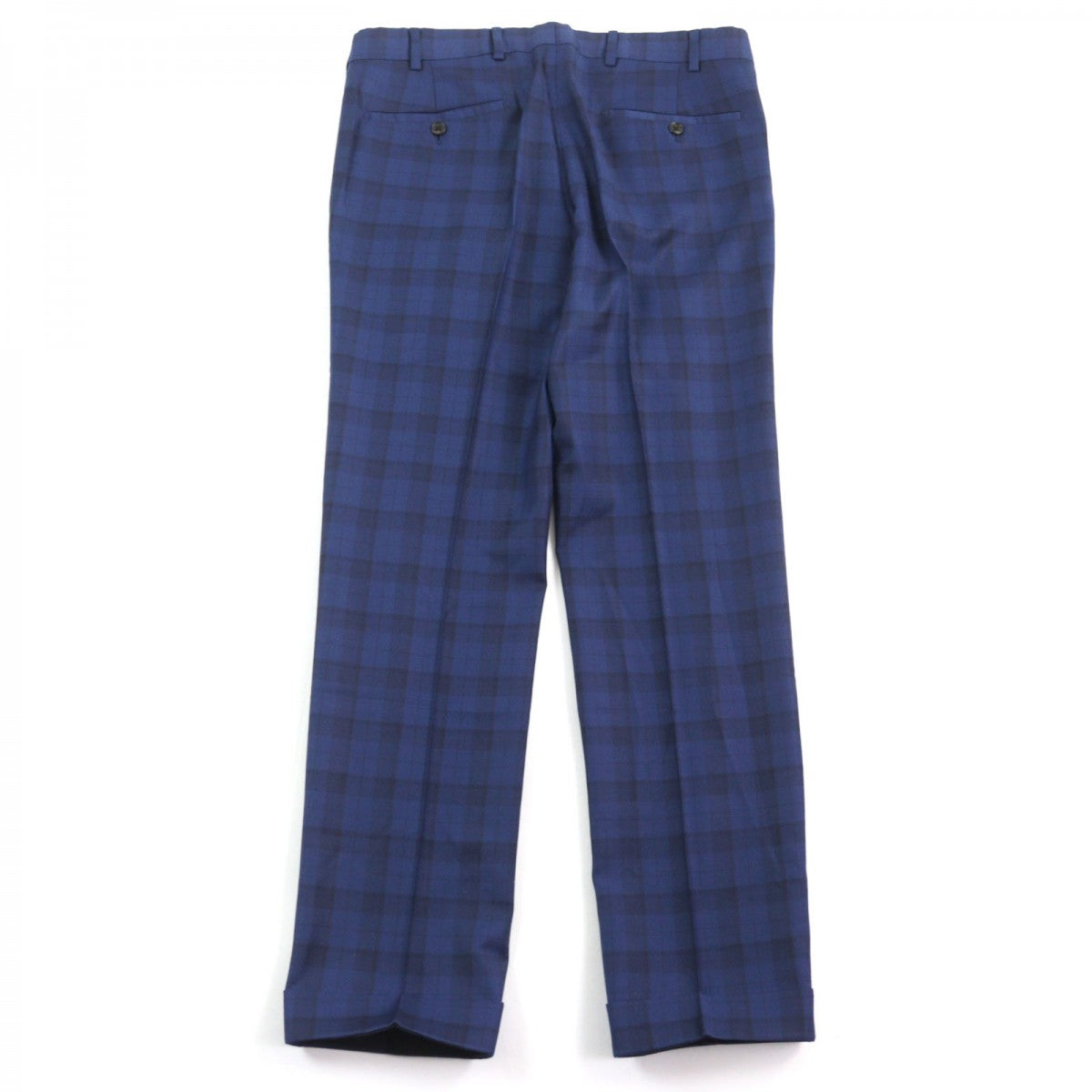 HERMES suit Outer: 100% wool, Lining: 100% cupra Blue type Check Pattern mens 44  d