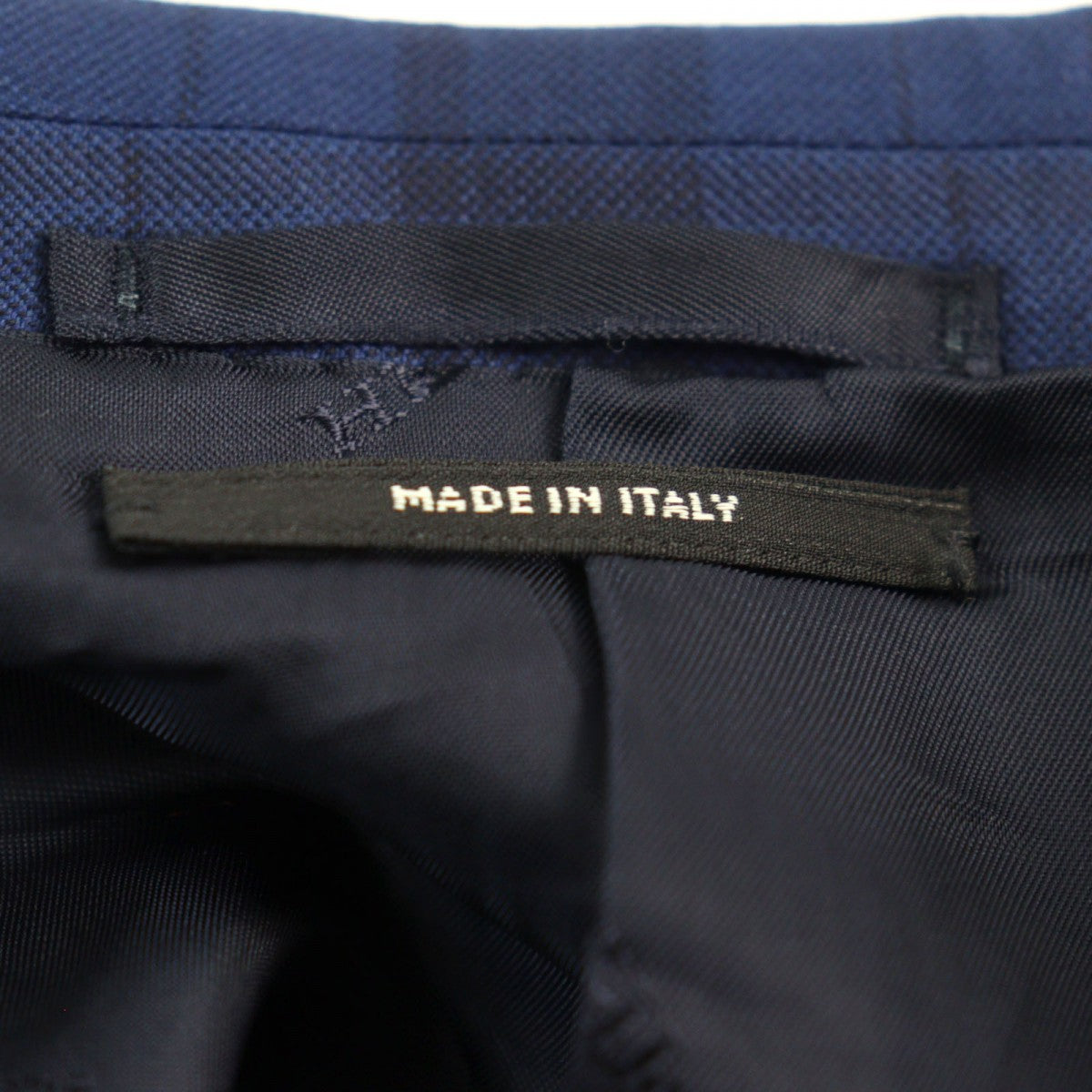 HERMES suit Outer: 100% wool, Lining: 100% cupra Blue type Check Pattern mens 44  d