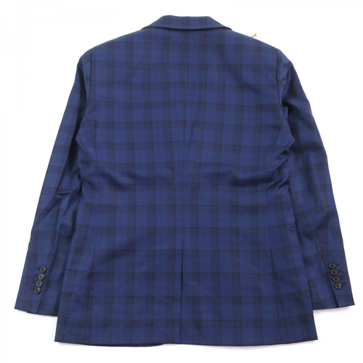 HERMES suit Outer: 100% wool, Lining: 100% cupra Blue type Check Pattern mens 44  d