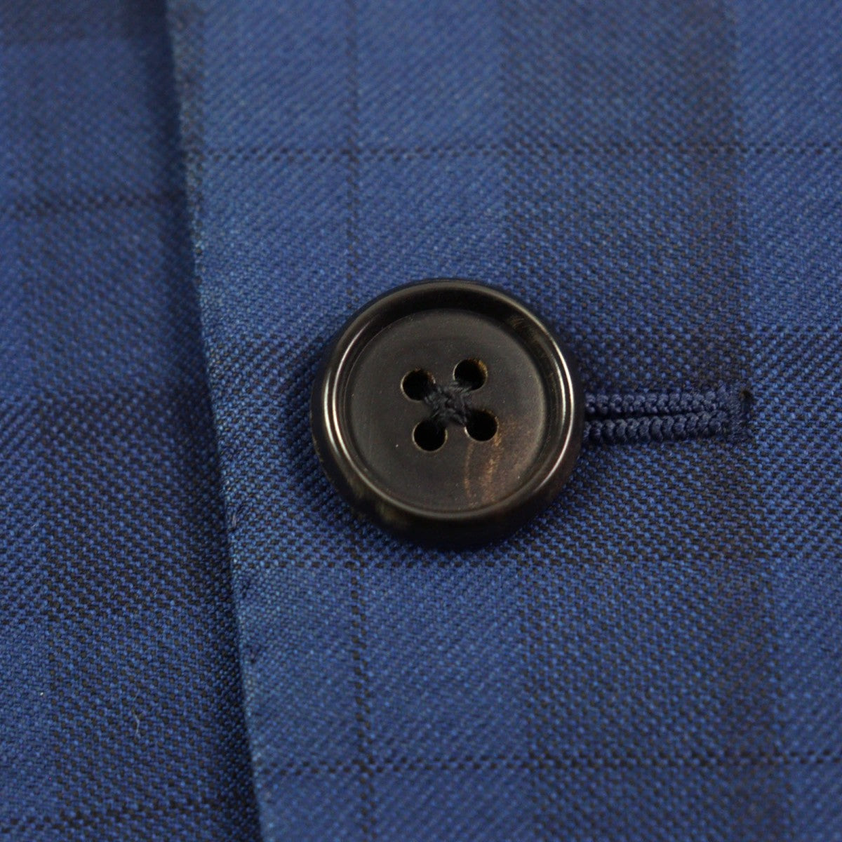 HERMES suit Outer: 100% wool, Lining: 100% cupra Blue type Check Pattern mens 44  d