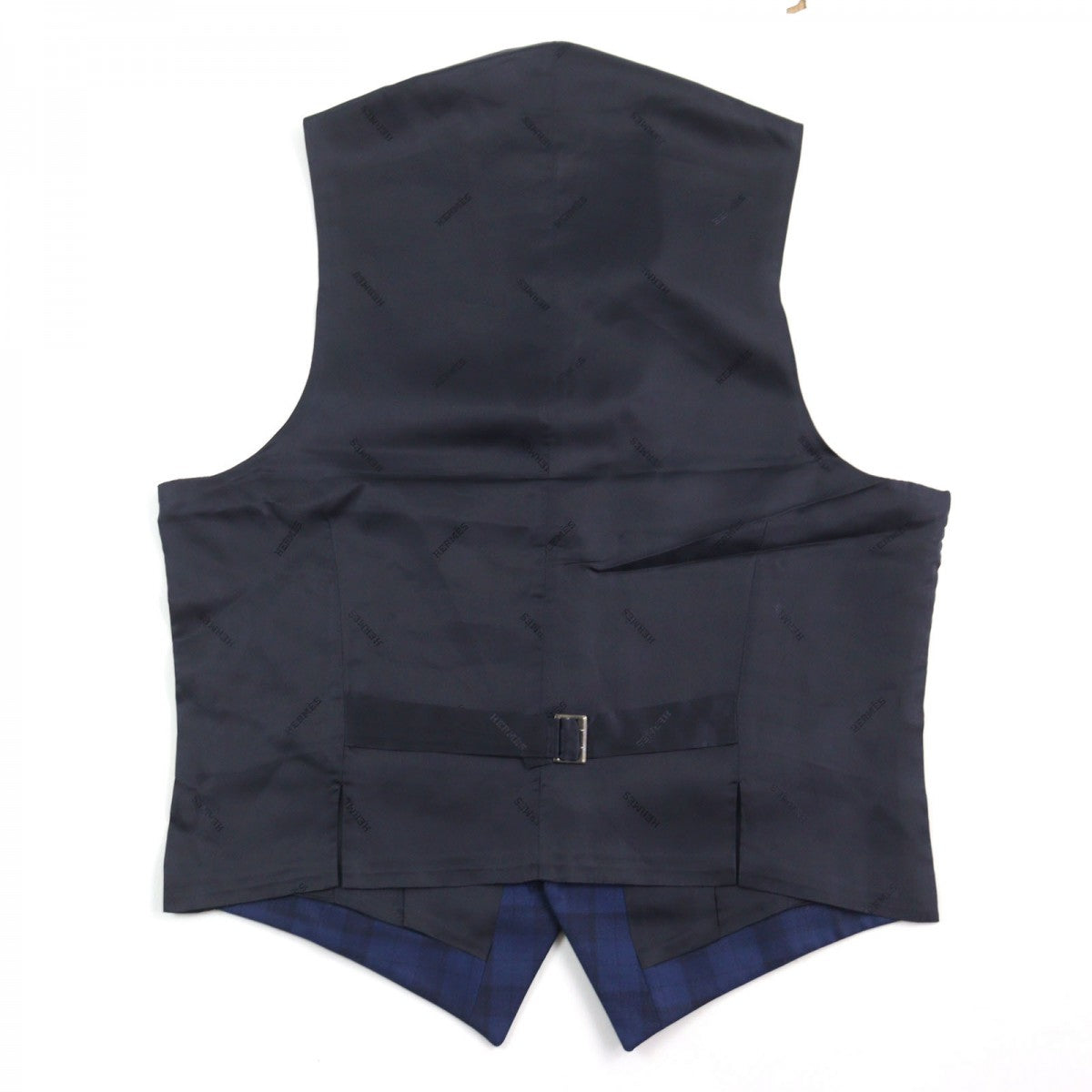HERMES suit Outer: 100% wool, Lining: 100% cupra Blue type Check Pattern mens 44  d