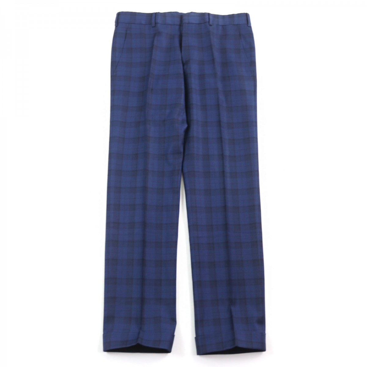 HERMES suit Outer: 100% wool, Lining: 100% cupra Blue type Check Pattern mens 44  d