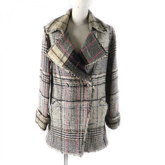 CHANEL Double breasted jacket 05A P26855 Outer: 45% wool, Outer: 25% wool, Outer: 15% mohair, Outer: 10% cotton, Outer: 5% nylon, Lining: 100% silk Multi Women 34