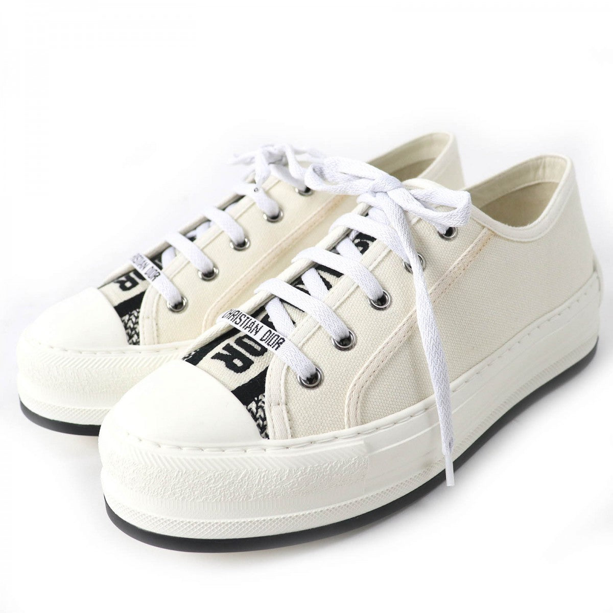 Christian Dior Low cut sneakers Main: Canvas Ivory Walk�fn�fDior Women 38