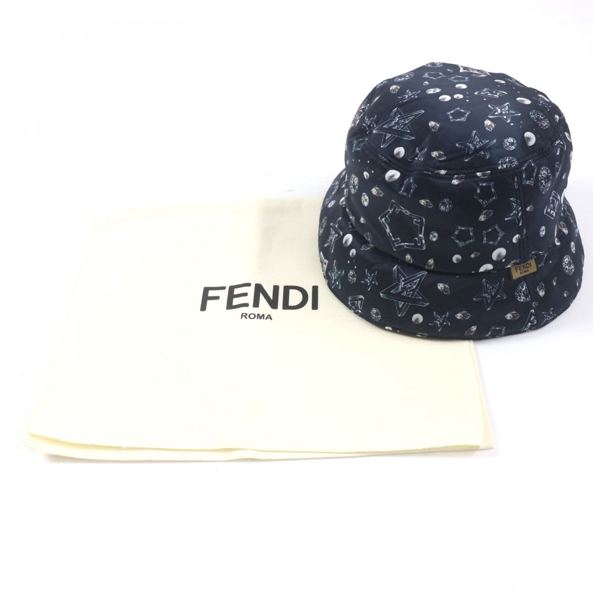 FENDI hat FXQ966 Main: 100% nylon, Lining: 100% nylon Navy mens