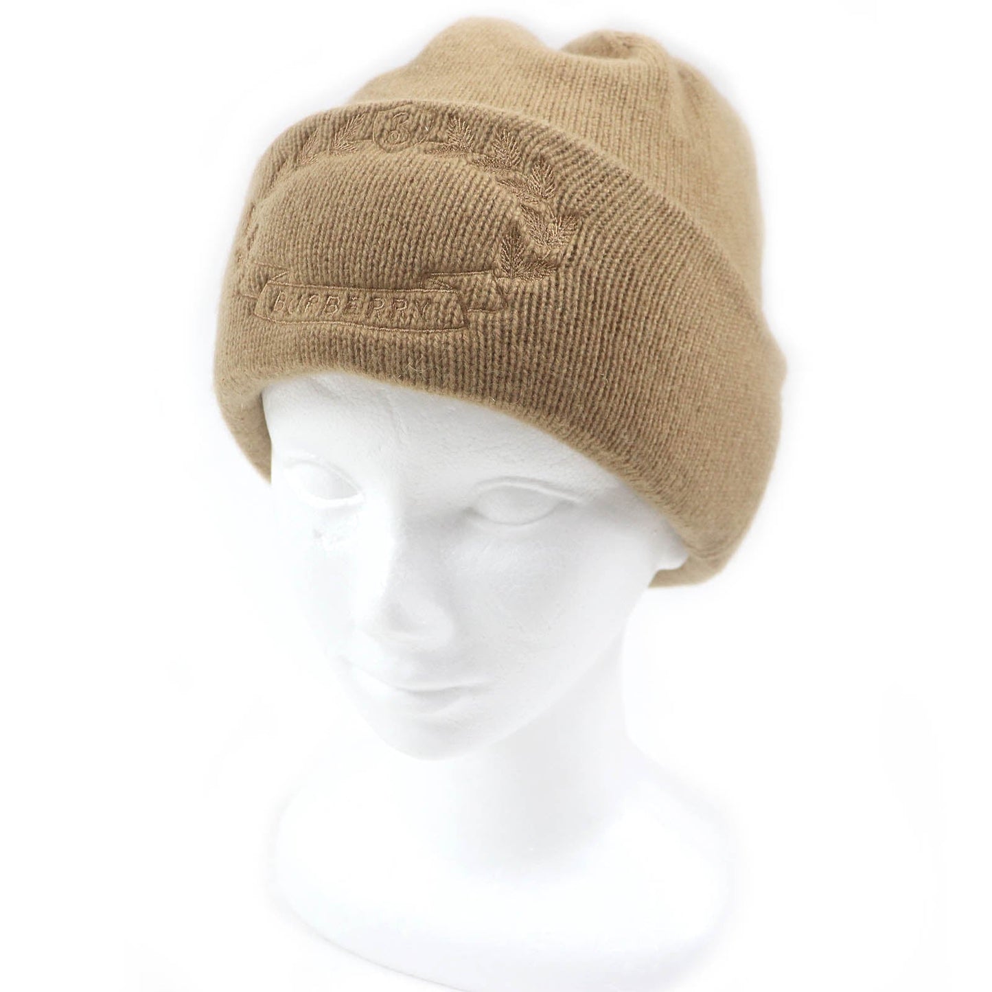 Burberry Cashmere Logo Beanie Brown