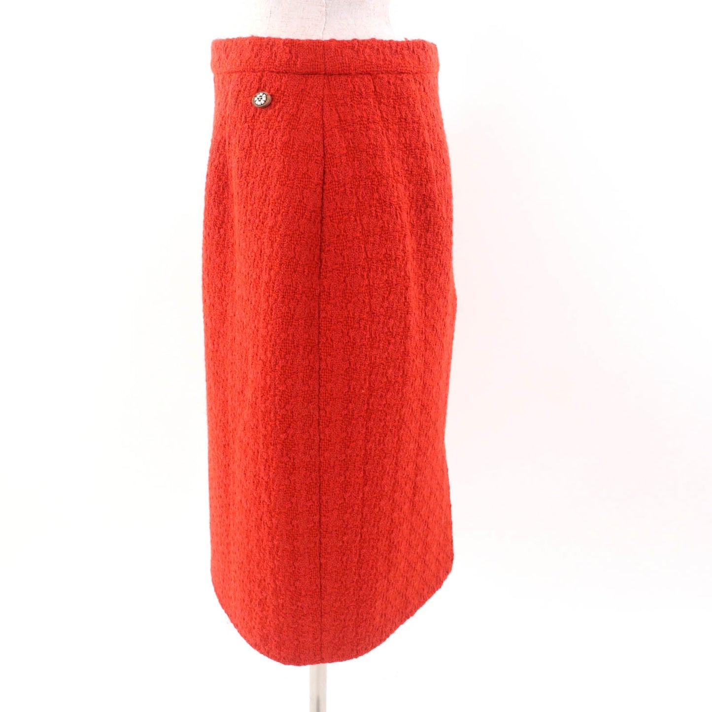 Chanel COCO Mark Tweed Wool Skirt