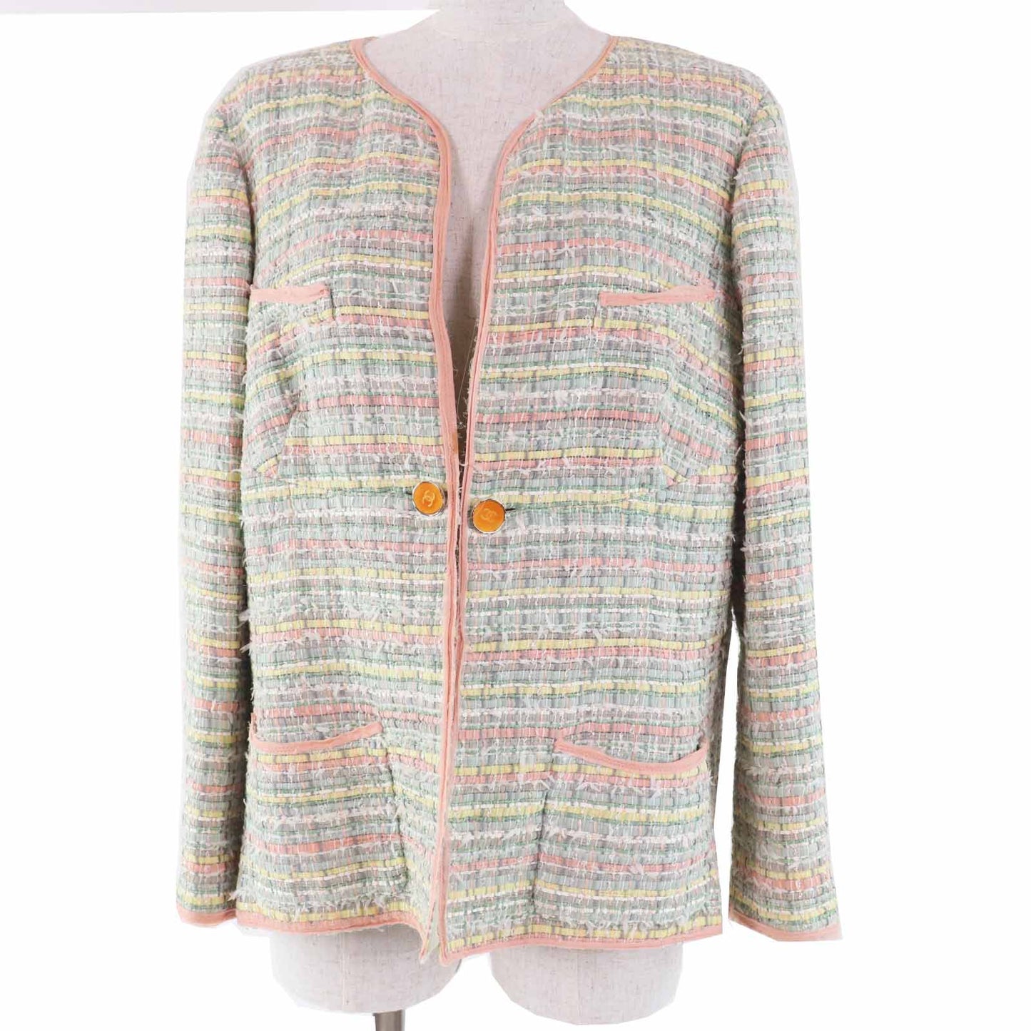 Chanel Ribbon tweed Silk Jacket