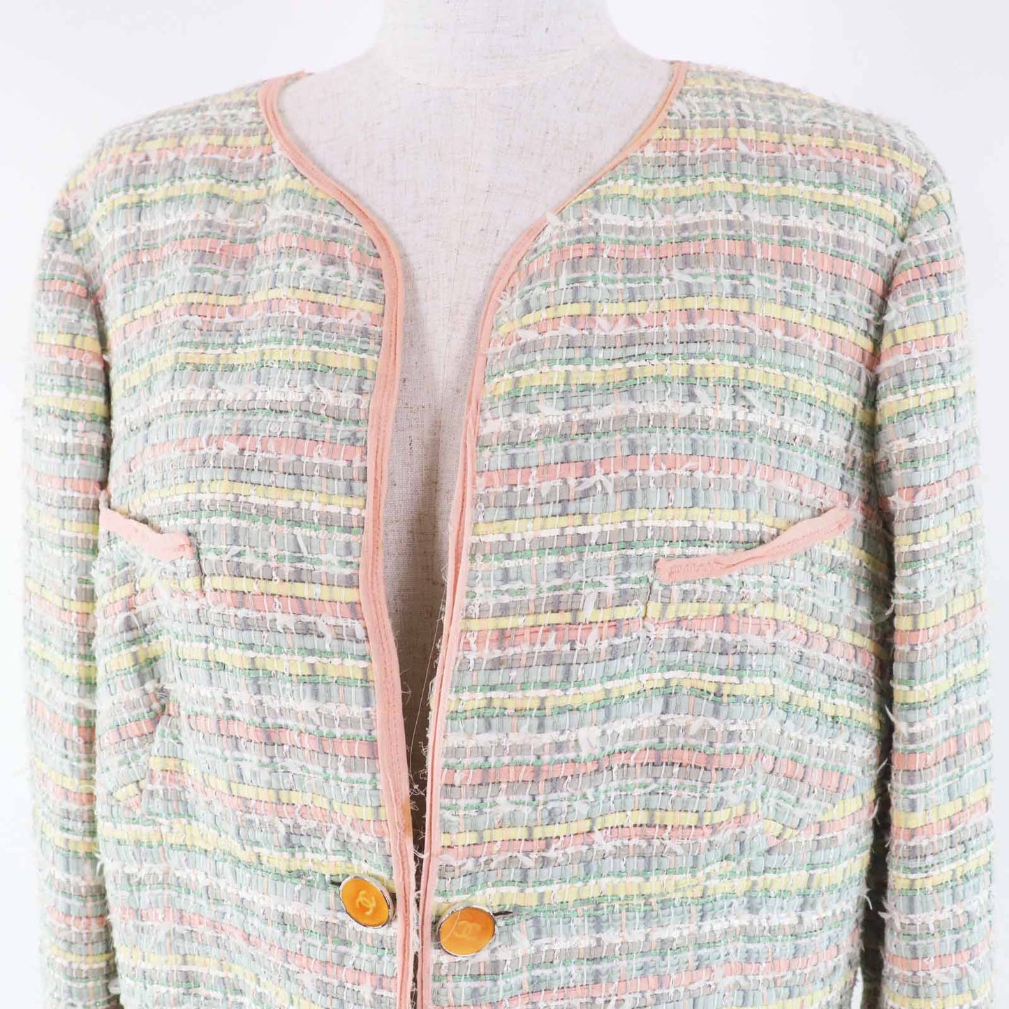 Chanel Ribbon tweed Silk Jacket