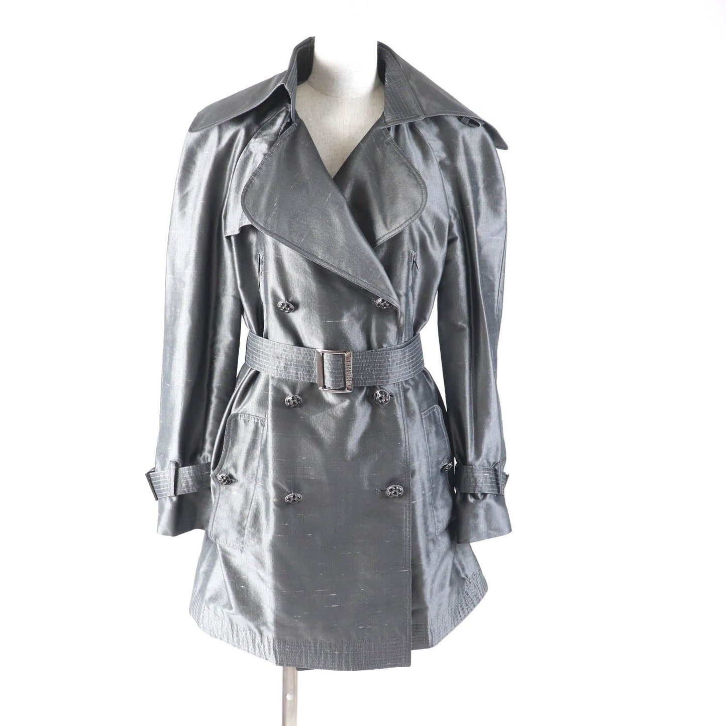 Chanel Trench Coat Silk Trench Coat