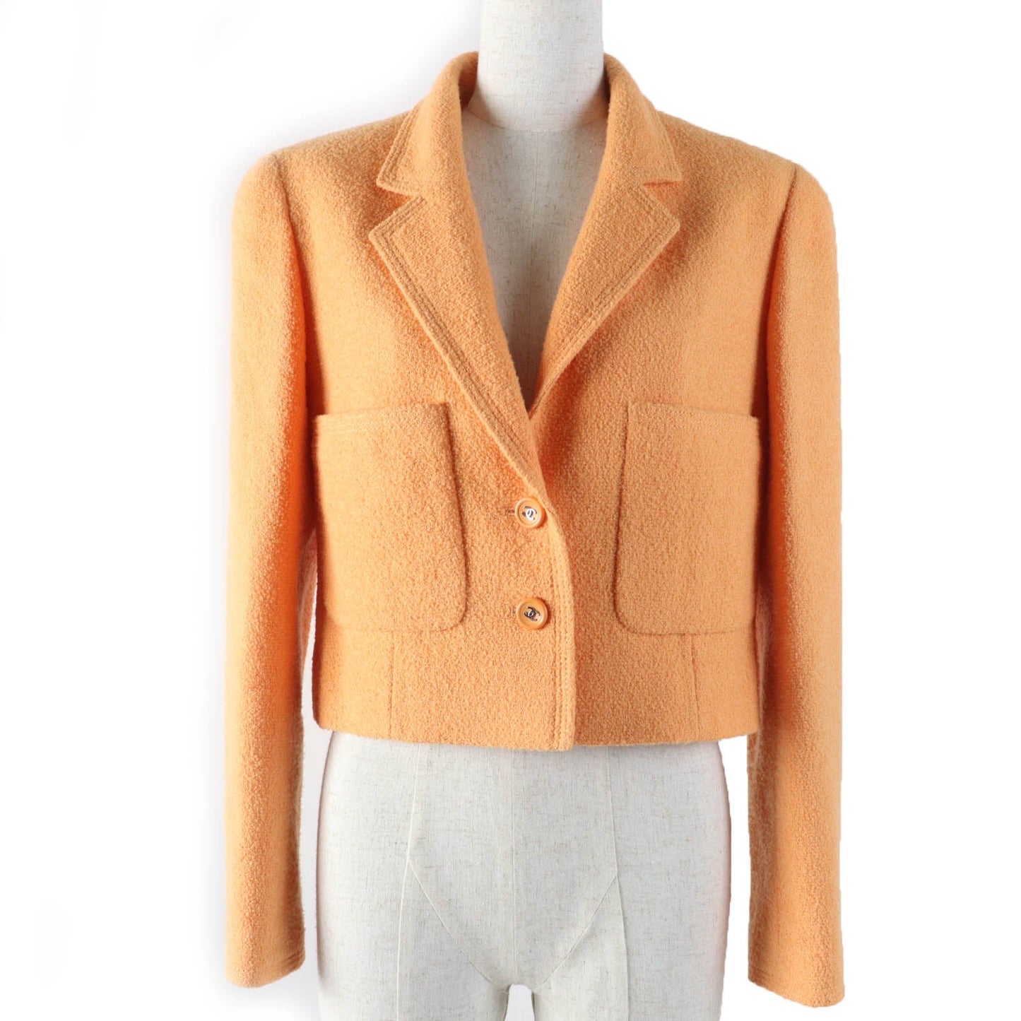Chanel Tweed Wool Nylon Tailored Jacket