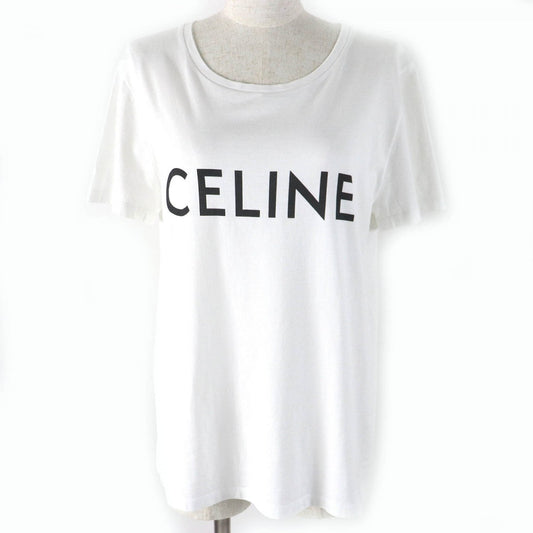 CELINE Short sleeve T-shirt 2X314916G Main: 100% cotton White black Women L
