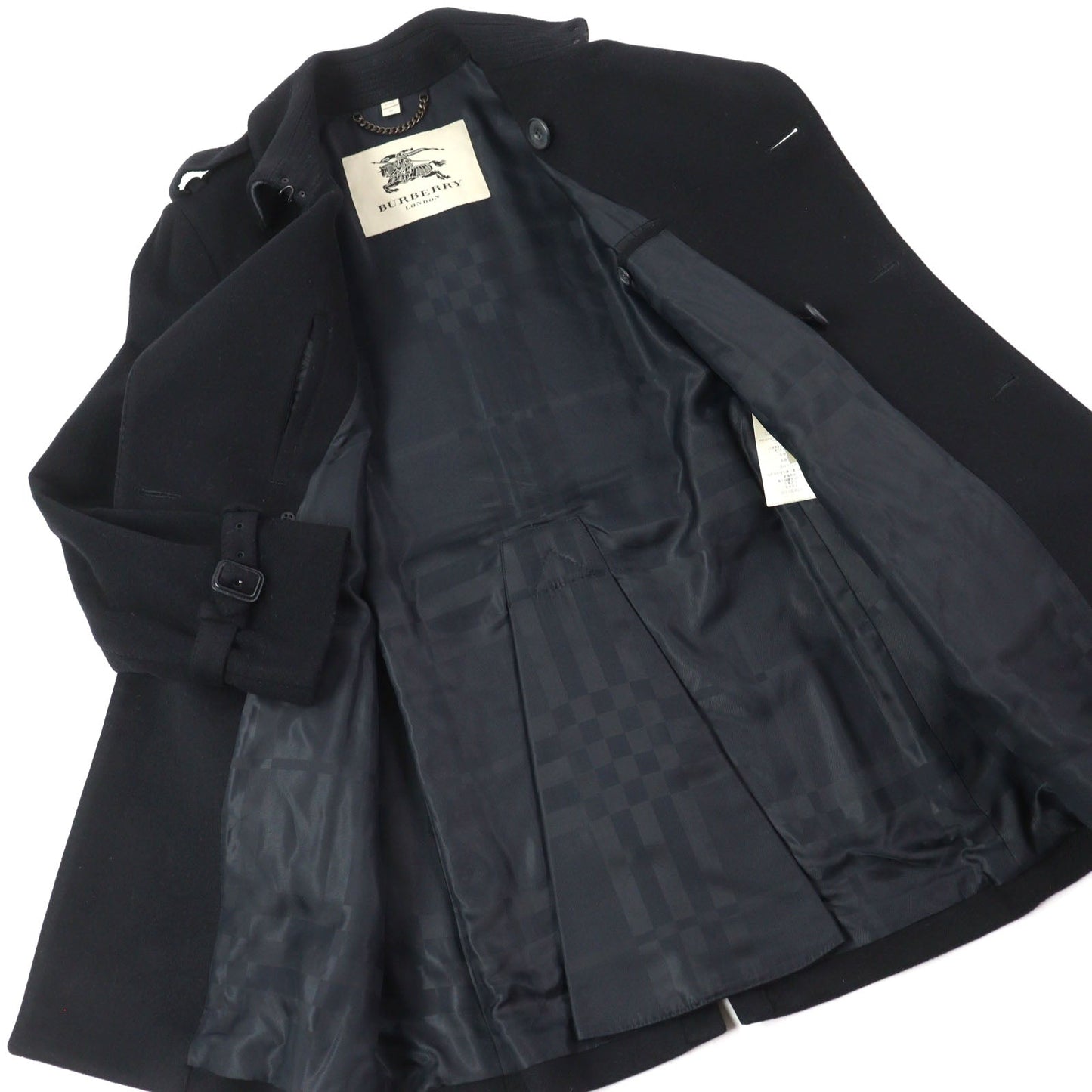 Burberry London Virgin wool cashmere trench coat