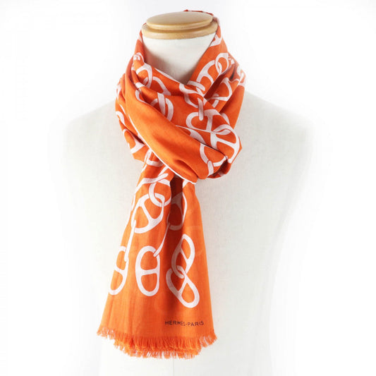 HERMES Stall cotton Orange Boite Naoussa Megaro