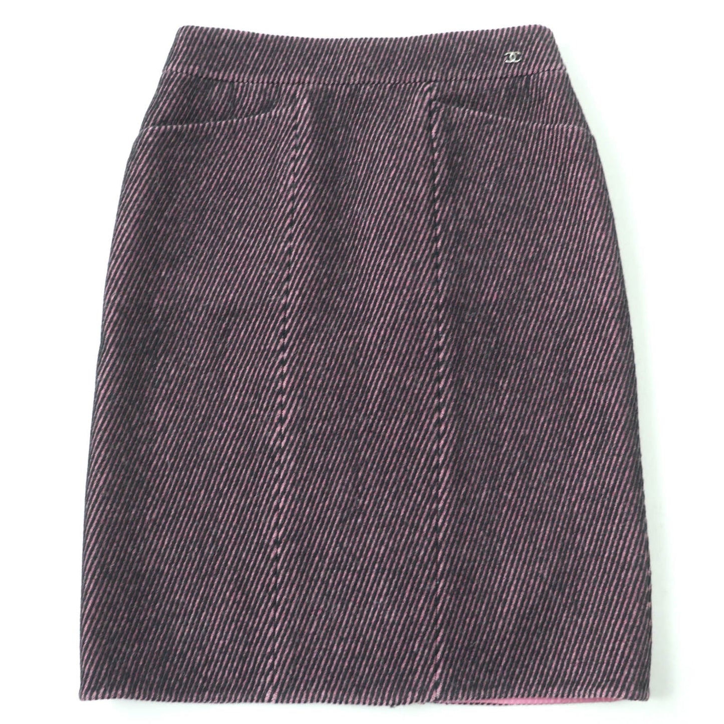 Chanel 22K P73608V65162 Wool Silk Skirt