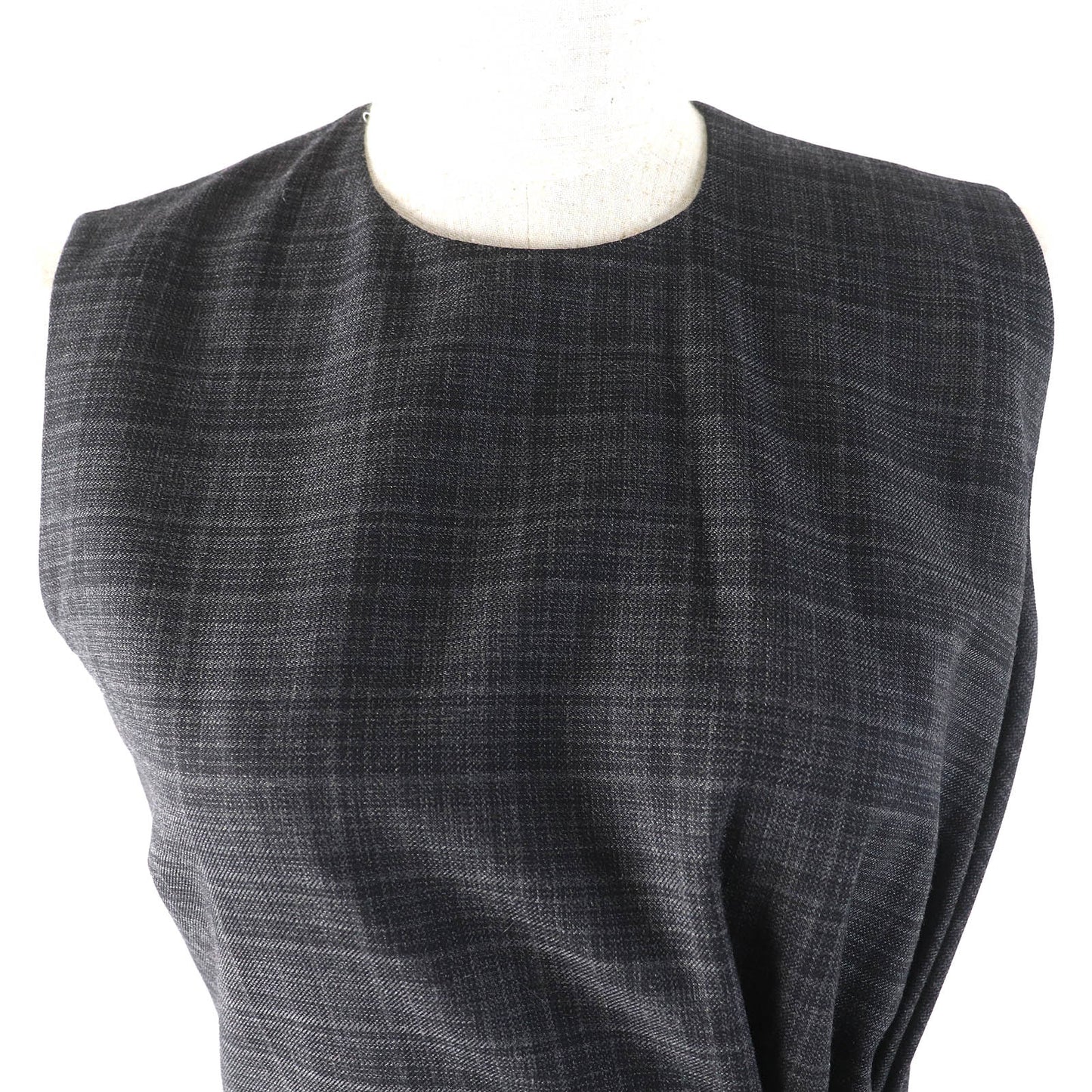 Christian Dior Checked Wool Silk Dress