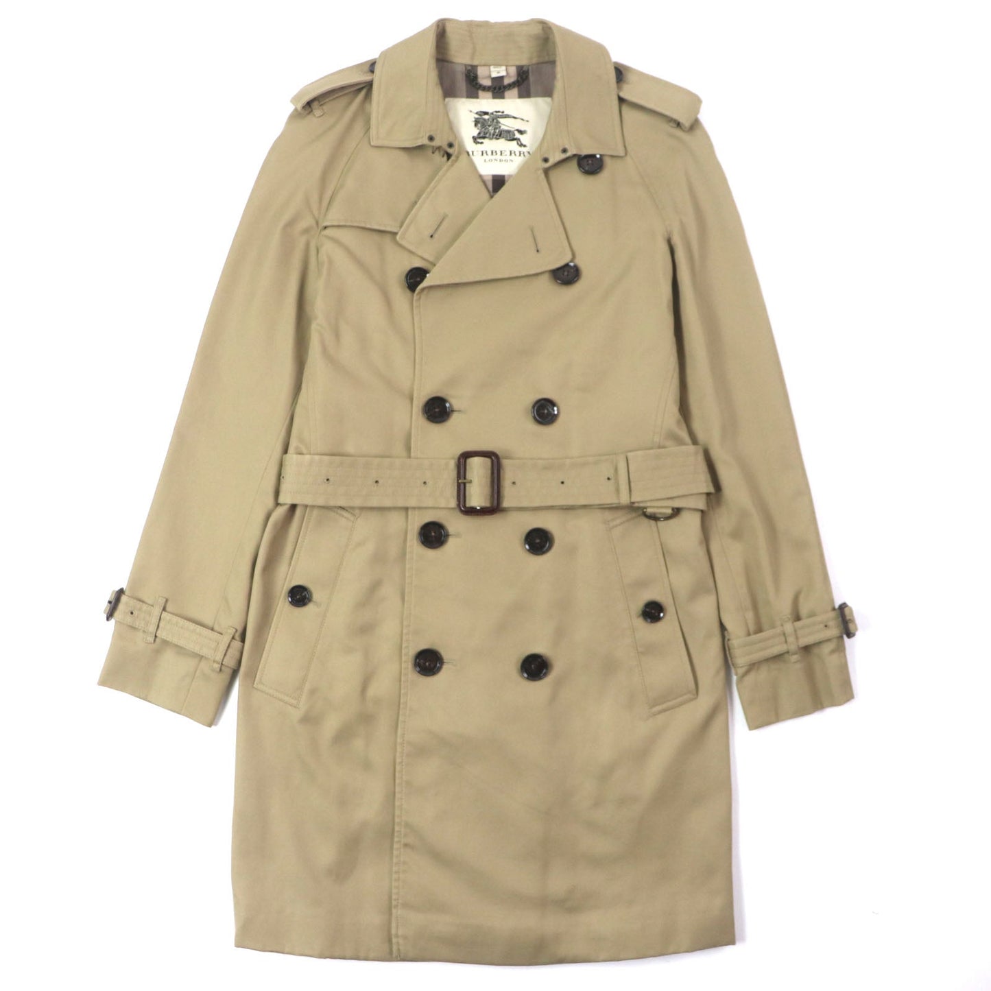 Burberry London Trench Coat Polyester Cotton Trench Coat