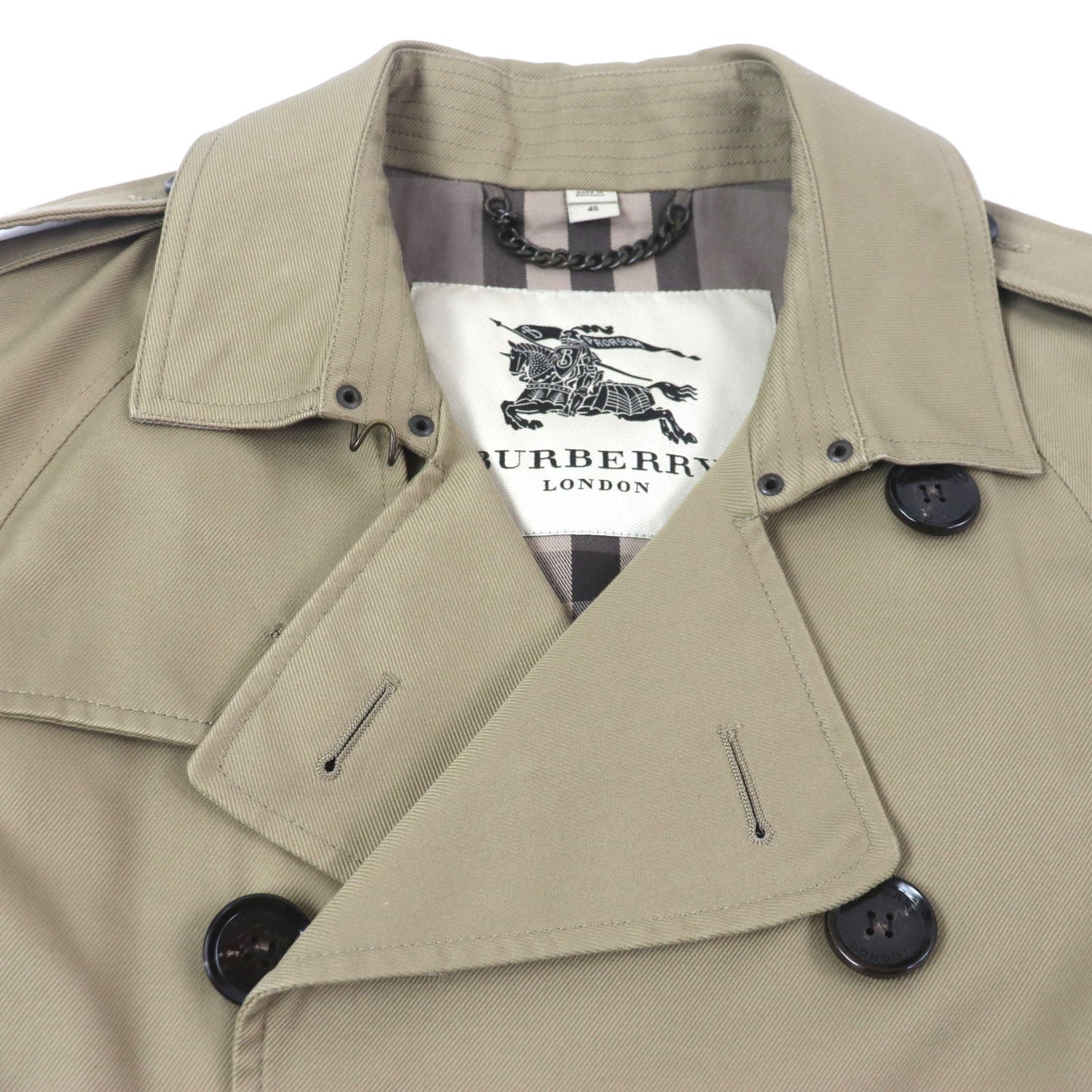 Burberry London Trench Coat Polyester Cotton Trench Coat