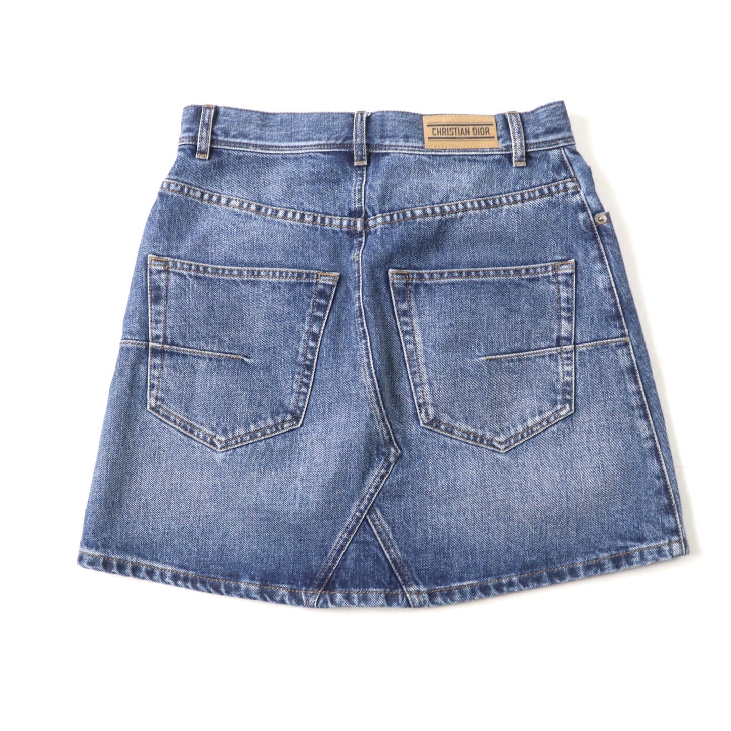 Christian Dior 422J21A3830 Cotton Denim Mini Skirt