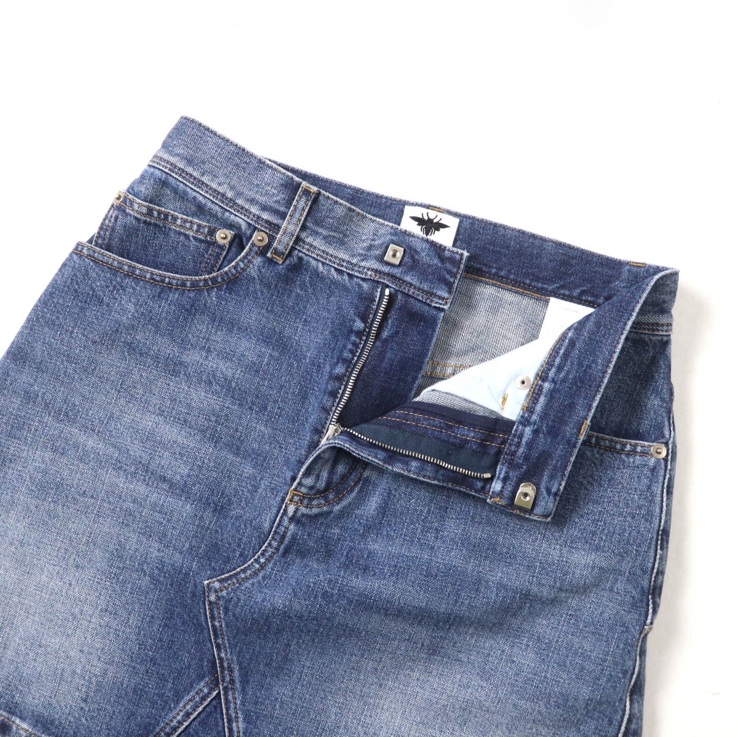 Christian Dior 422J21A3830 Cotton Denim Mini Skirt