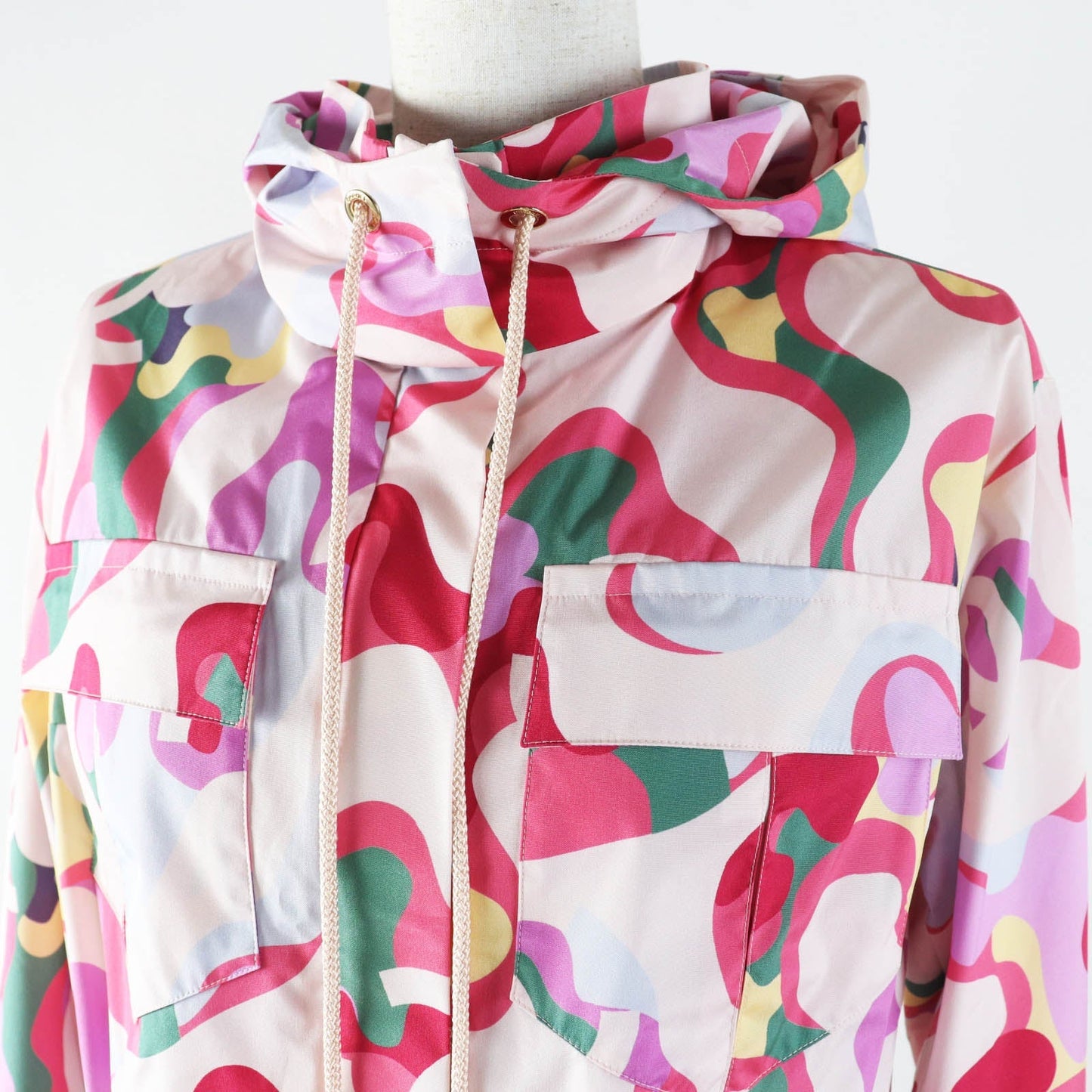 Chanel P70173 Silk Cotton Hooded Jacket