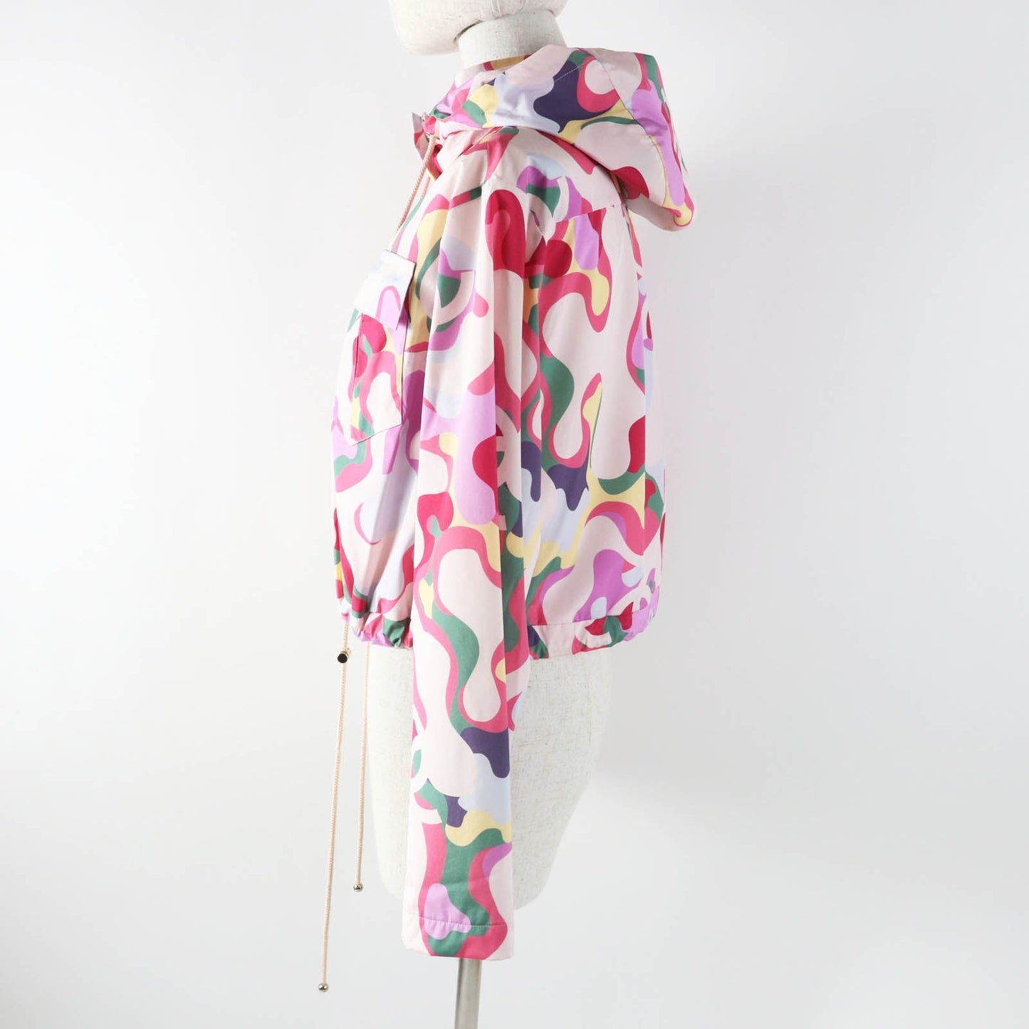 Chanel P70173 Silk Cotton Hooded Jacket