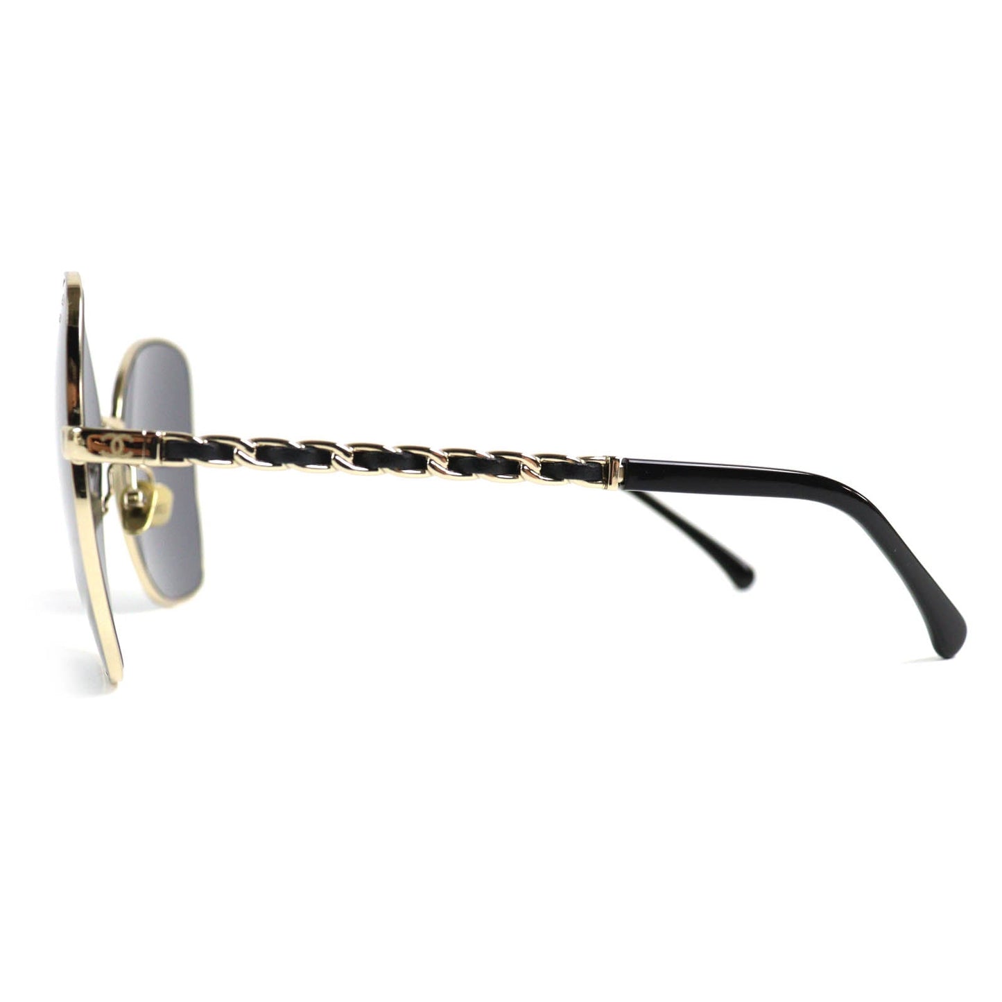 Chanel COCO Mark Camellia Butterfly Heart Pearl Chain Sunglasses