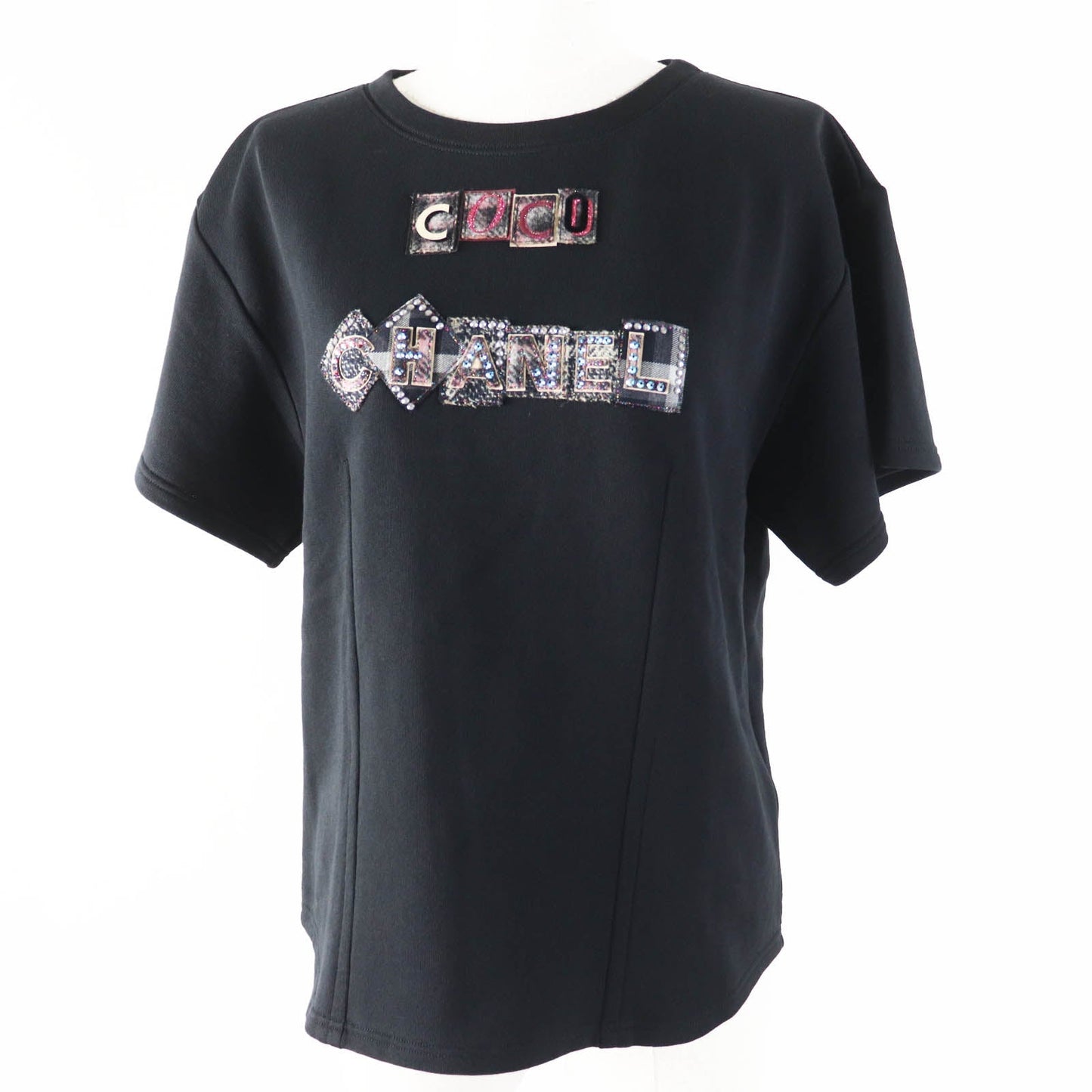 Chanel COCO patch with rhinestones Cotton T-shirt