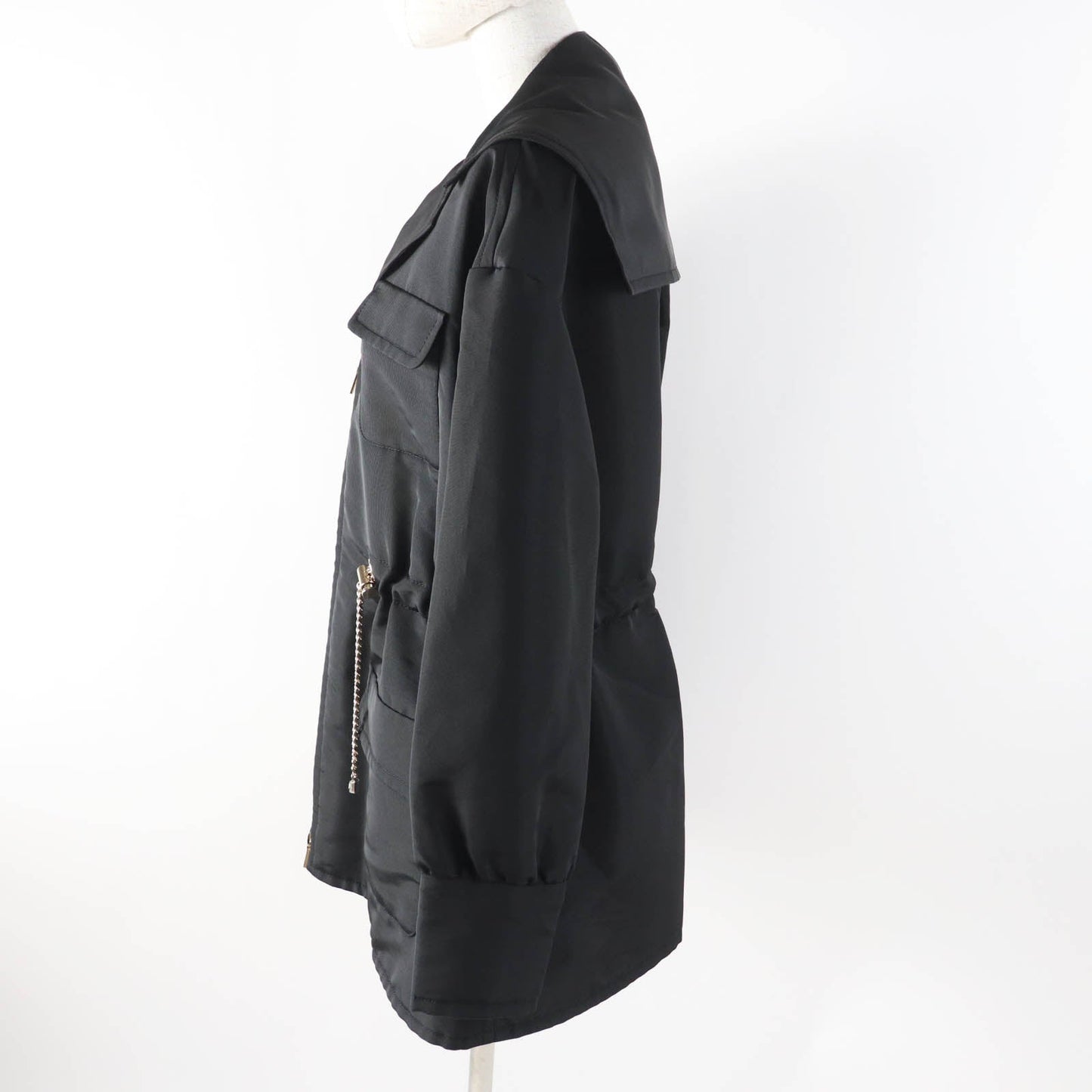 Chanel COCO MarkChain Silk Polyester Hoodie Jacket