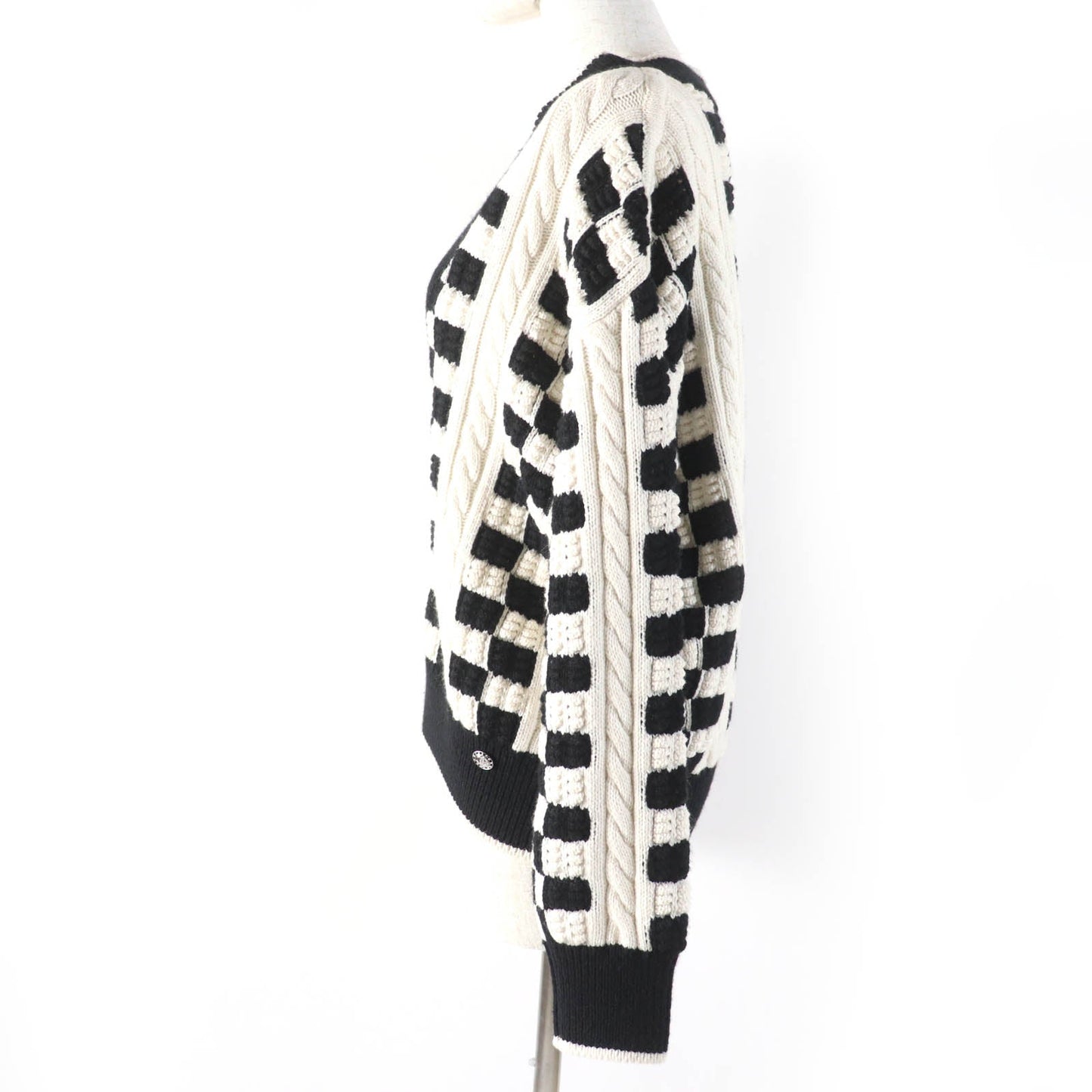 Chanel COCO Mark Button Deep cashmere Knit
