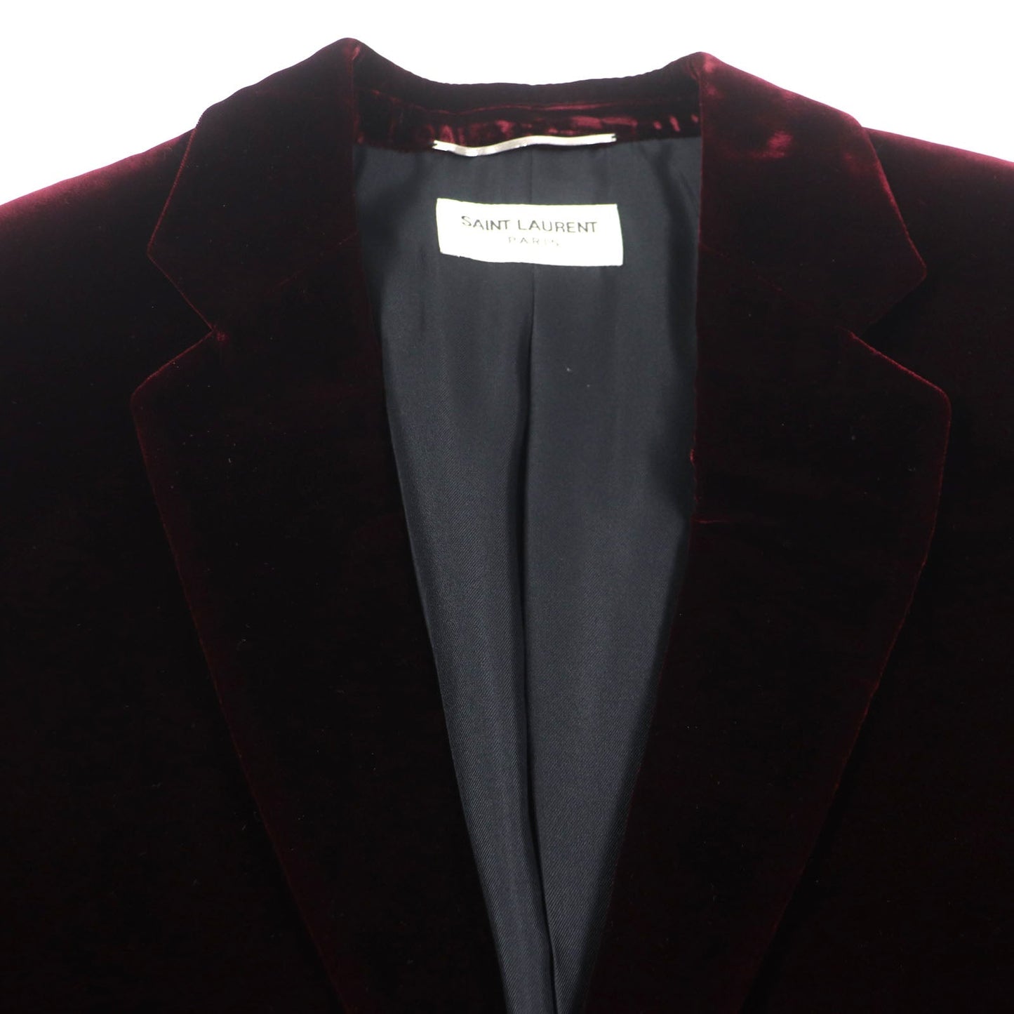 Saint Laurent Paris tailored jacket Velour Silk Lined Jacket