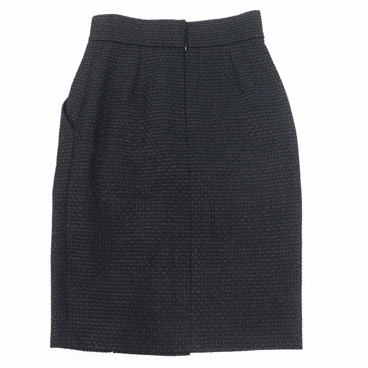 Chanel COCO Mark Tweed Wool Skirt