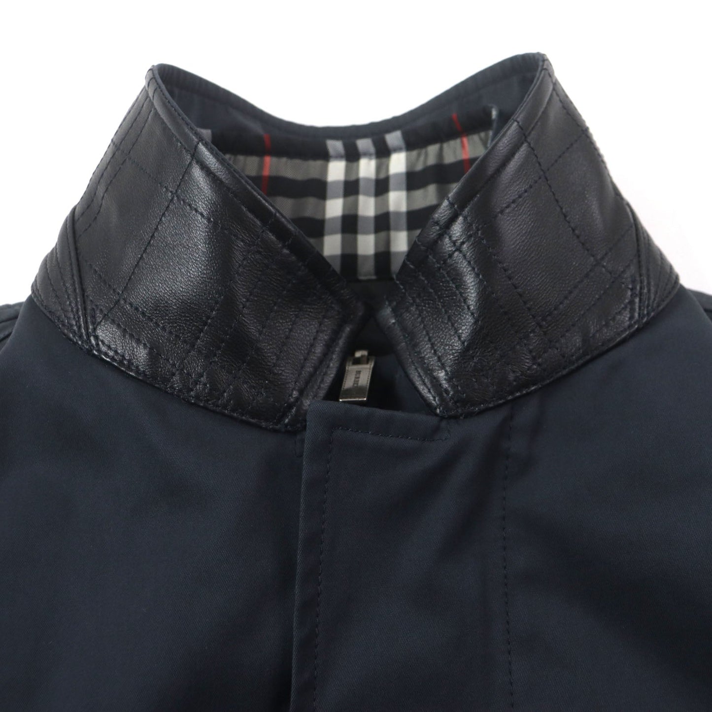 Burberry London 3WAY Military Coat Cotton Polyester Lamb Leather 2way Coat