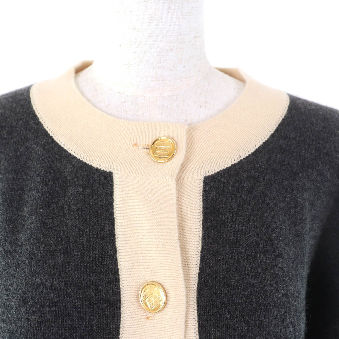 Chanel COCO Mark Button Cashmere Cardigan