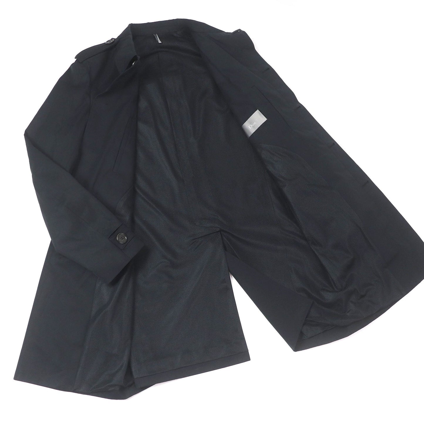 Dior HOMME Logo button Cotton Polyester Coat