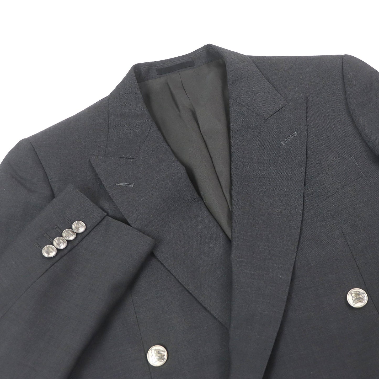 Burberry London Emblem Wool Mohair Tailored Jacket