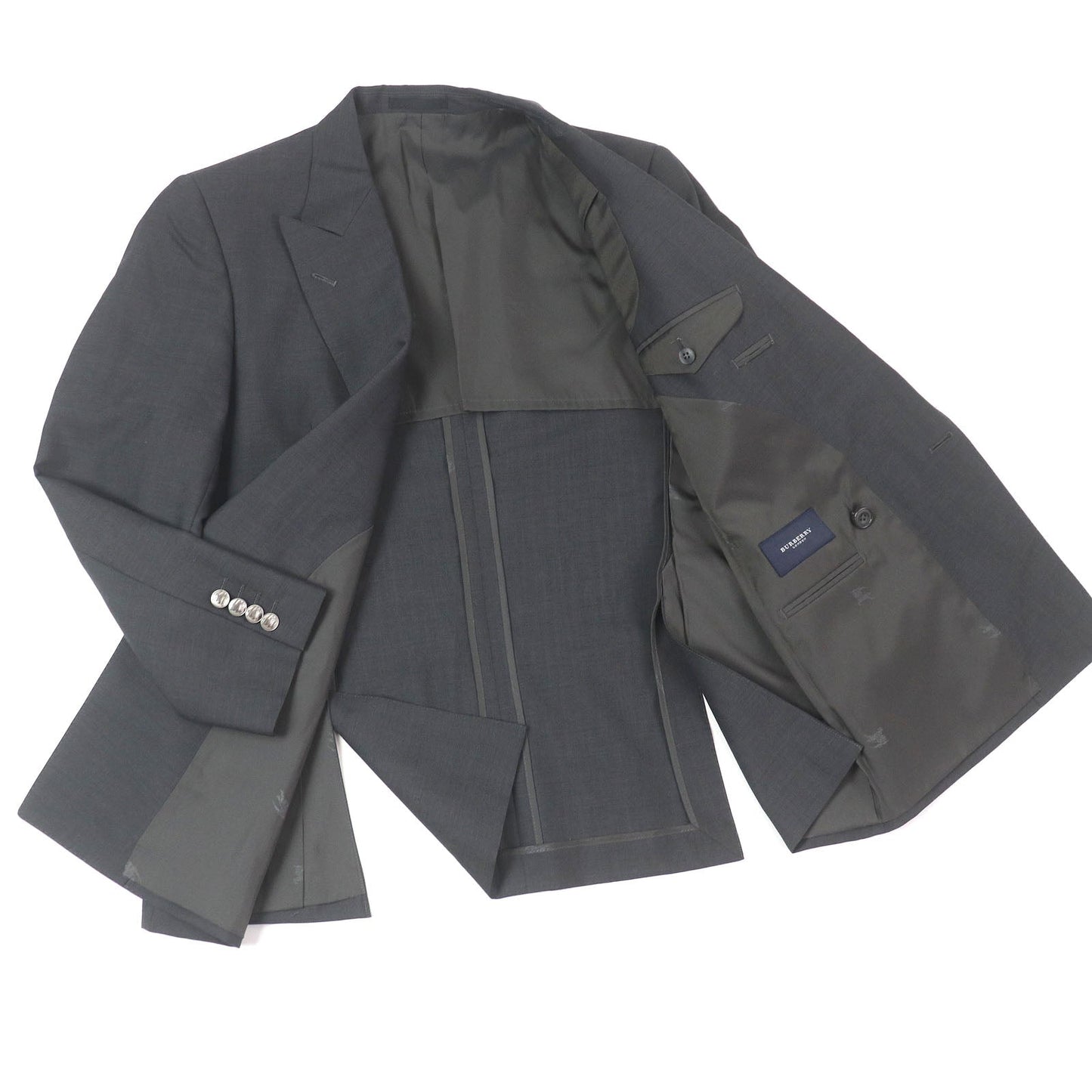 Burberry London Emblem Wool Mohair Tailored Jacket