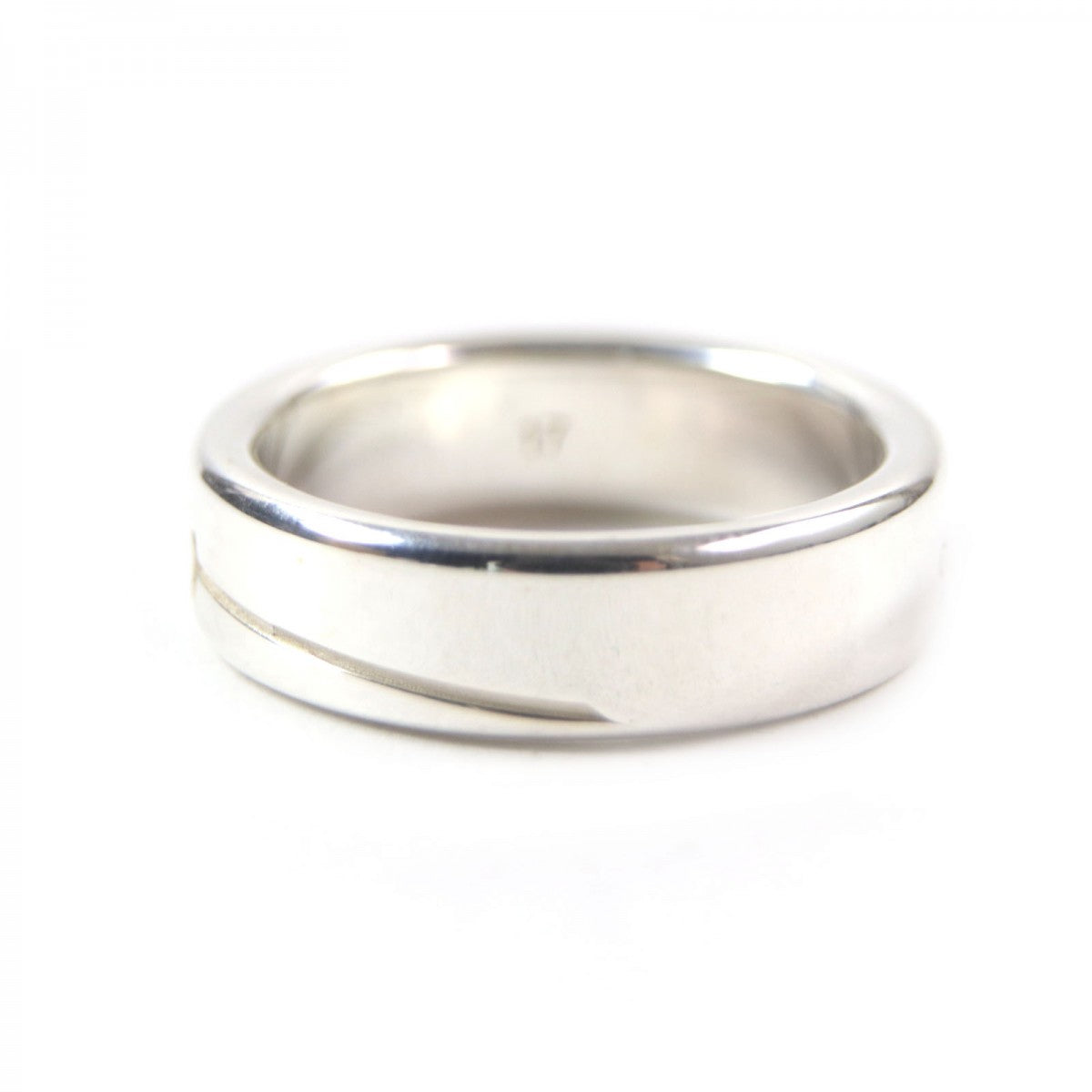 GUCCI Ring 774052 Main�FAG925 Silver Diagonal Interlocking G mens 17