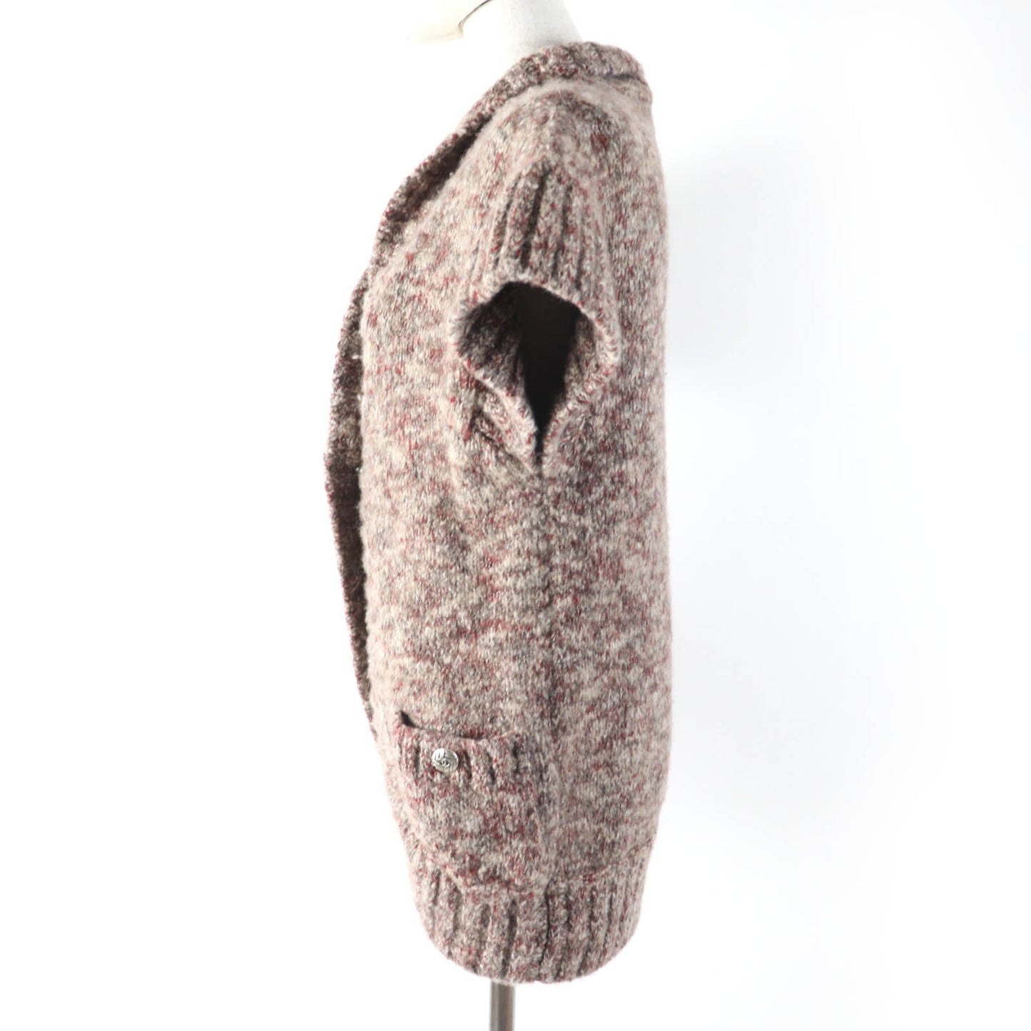 Chanel COCO Mark Wool Cashmere Alpaca Blend Knit Cardigan