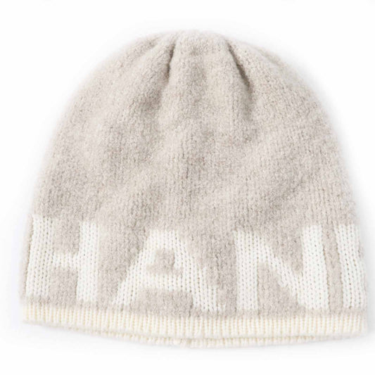 Chanel Logo Cashmere Wool Knit Cap