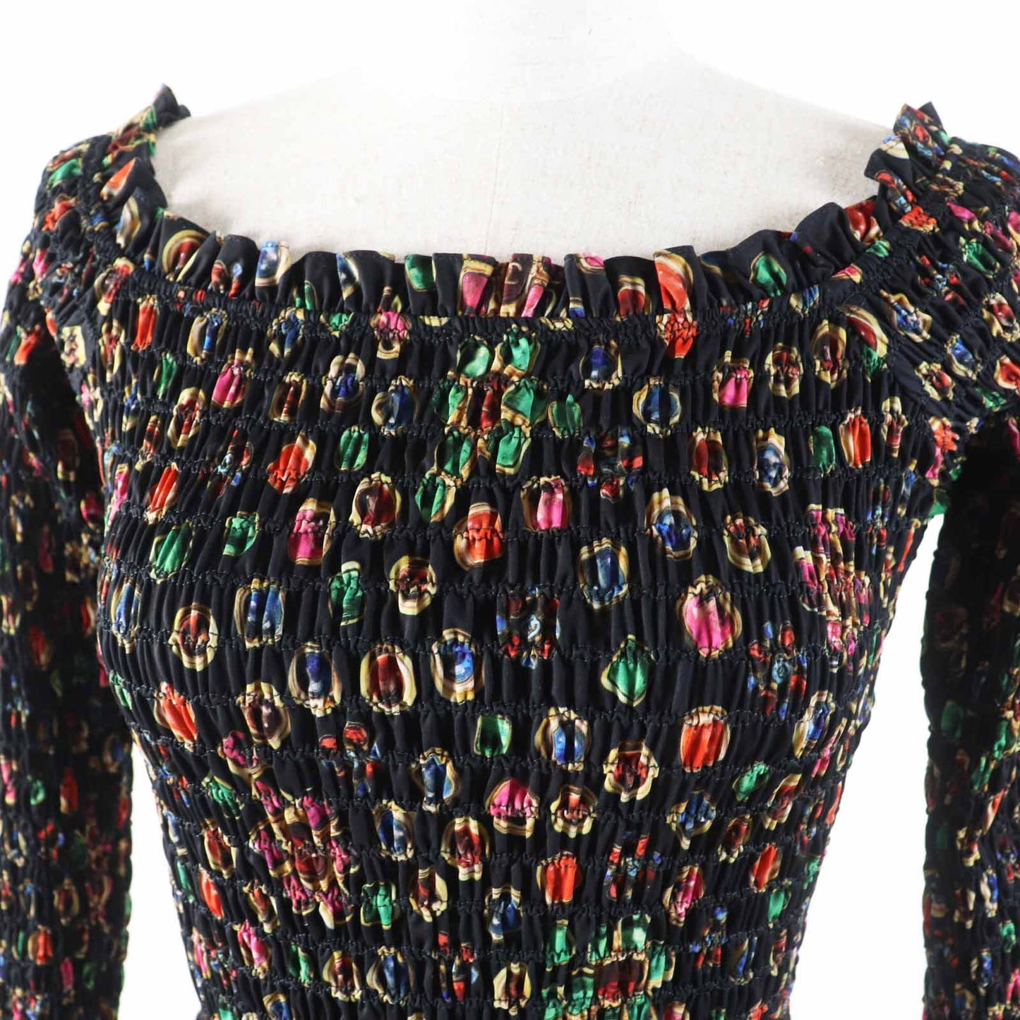 Chanel COCO Mark All-over Print Polyester Elastane Blo