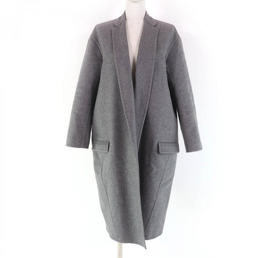 CELINE coat 28H13/6700 Main: 100% cashmere, sleeve lining: 100% silk gray Women 34