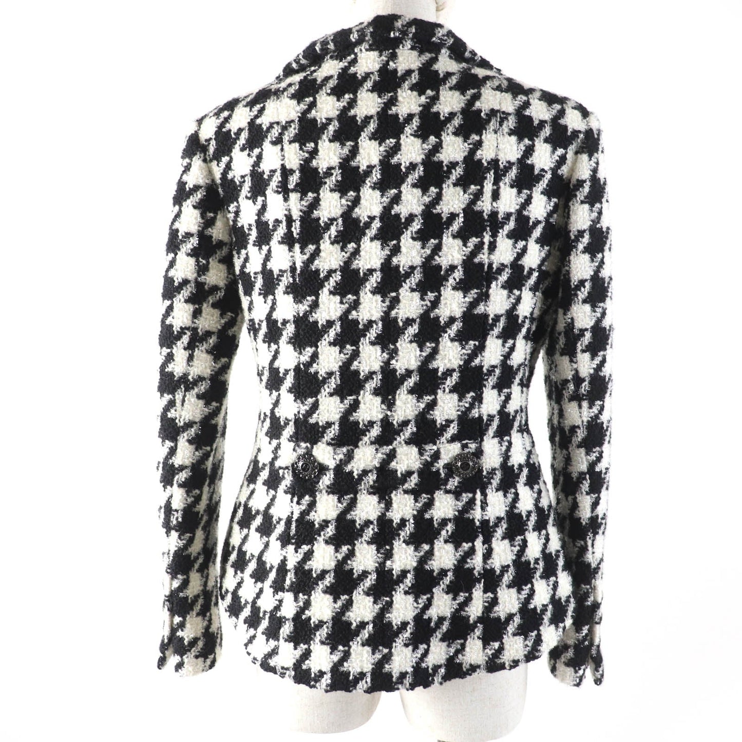 Chanel COCO Mark Button Tweed Wool Blend Jacket